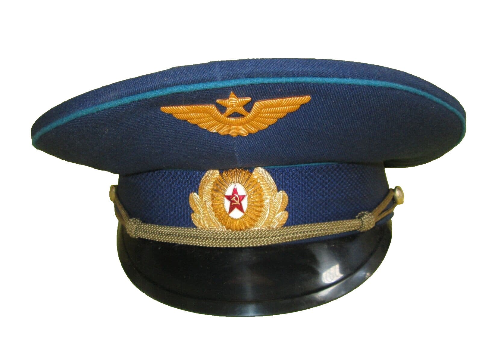 Original 1993 Russian AF Officer Visor Dress Hat/FREE SHIPPING IN US