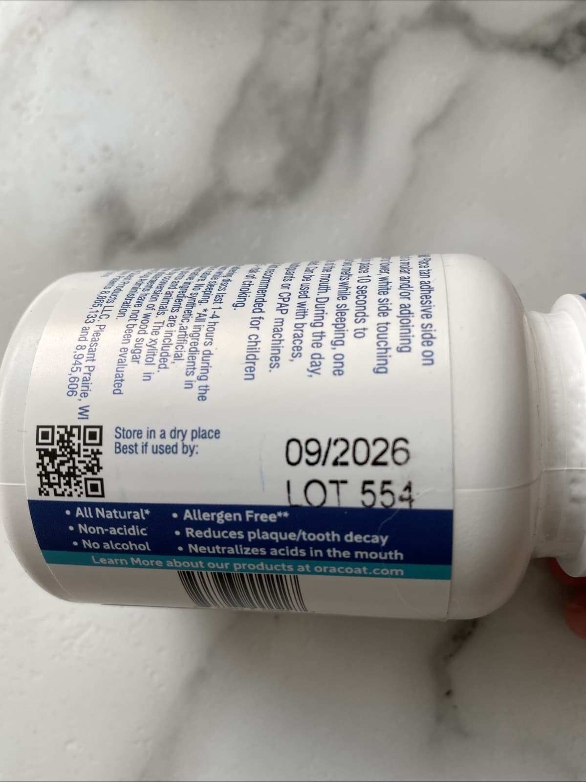 Oracoat Xylimelts for Dry Mouth, Mint Free, 80 Ct Exp 9/2026+ 4