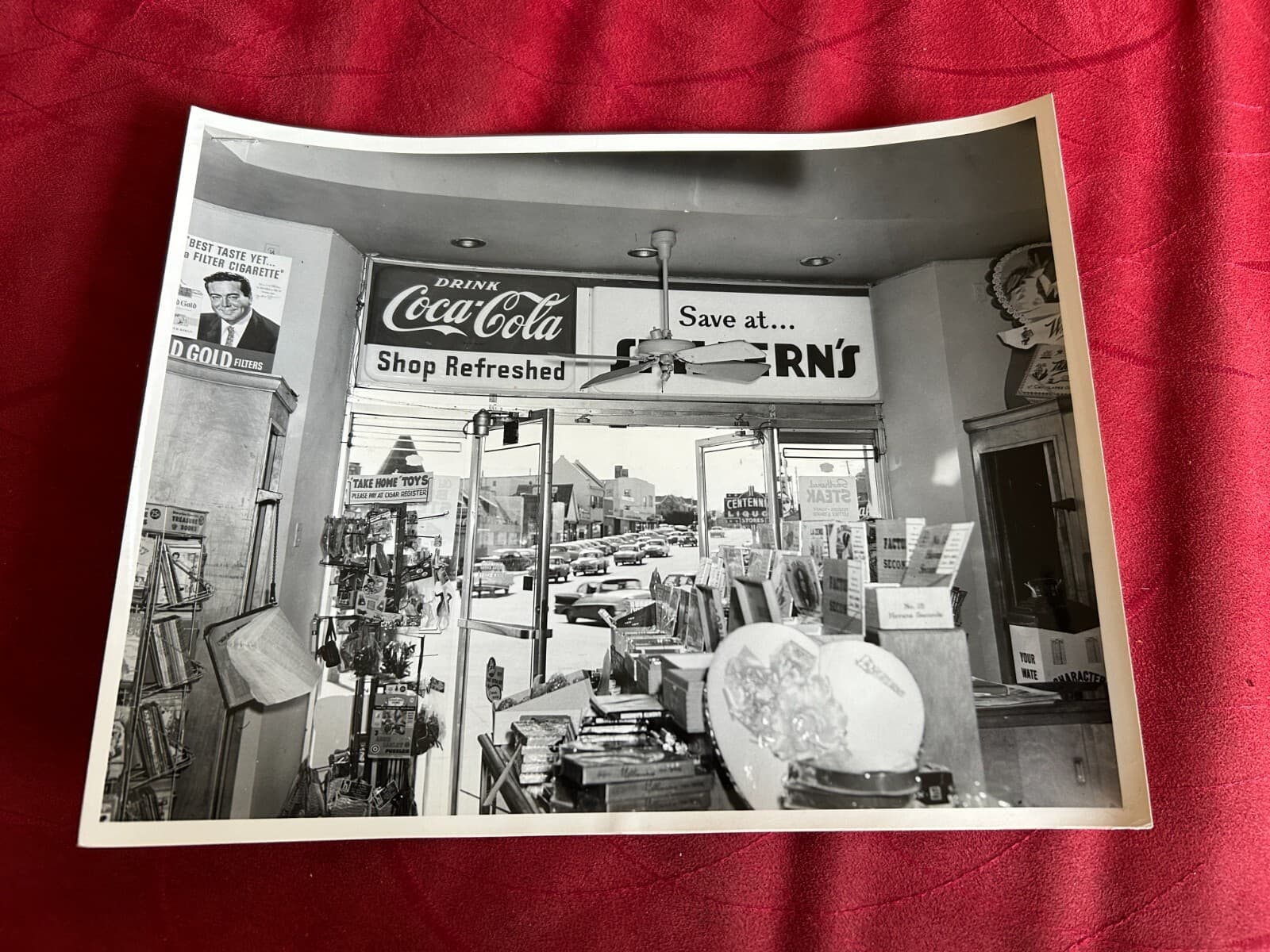 1950s Coca-Cola Skillern's Drug Store Inside Before-After Two Original Photos 2