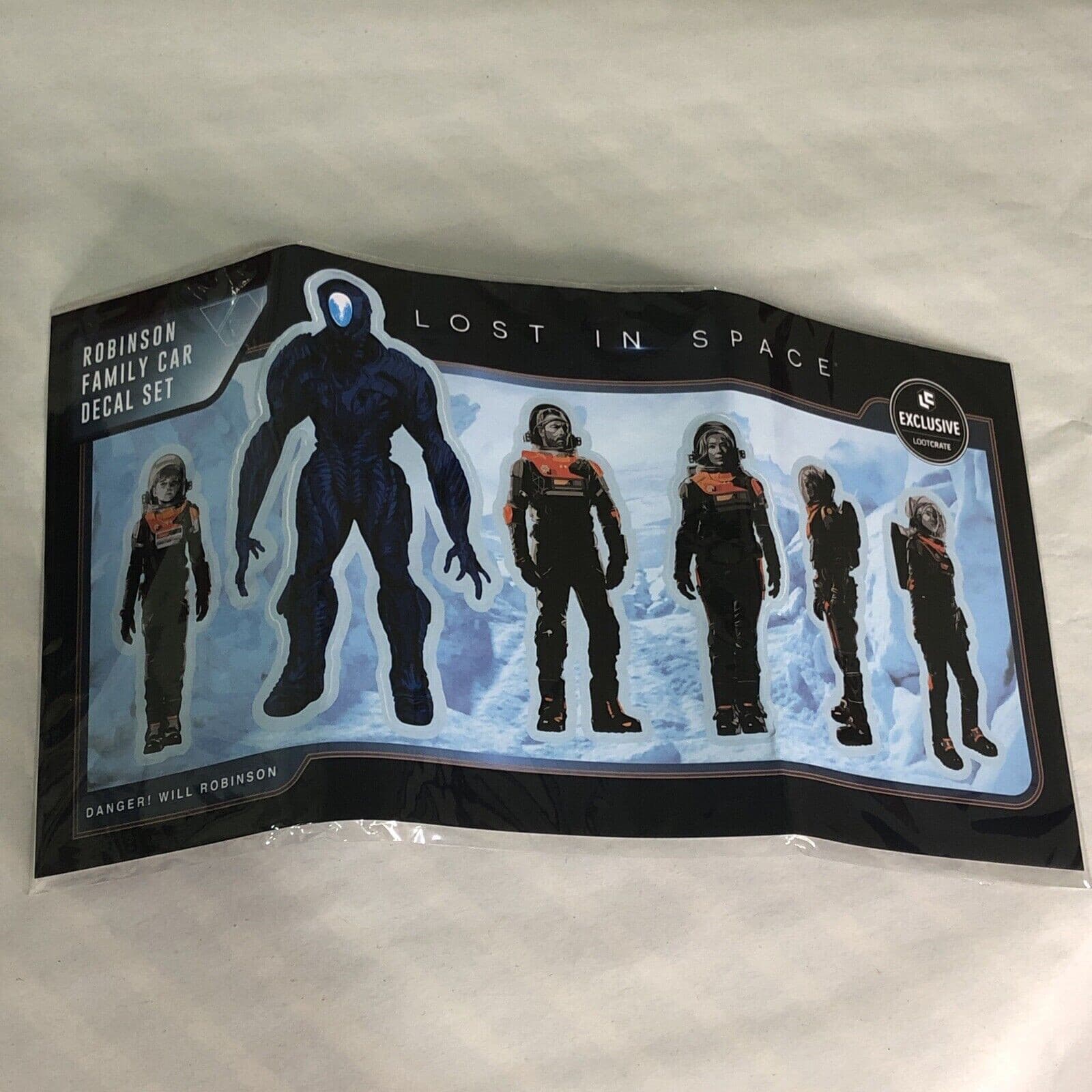 Lost in Space Car Sticker Decal Set Robinson Family Loot Crate Exclusive Netflix 2