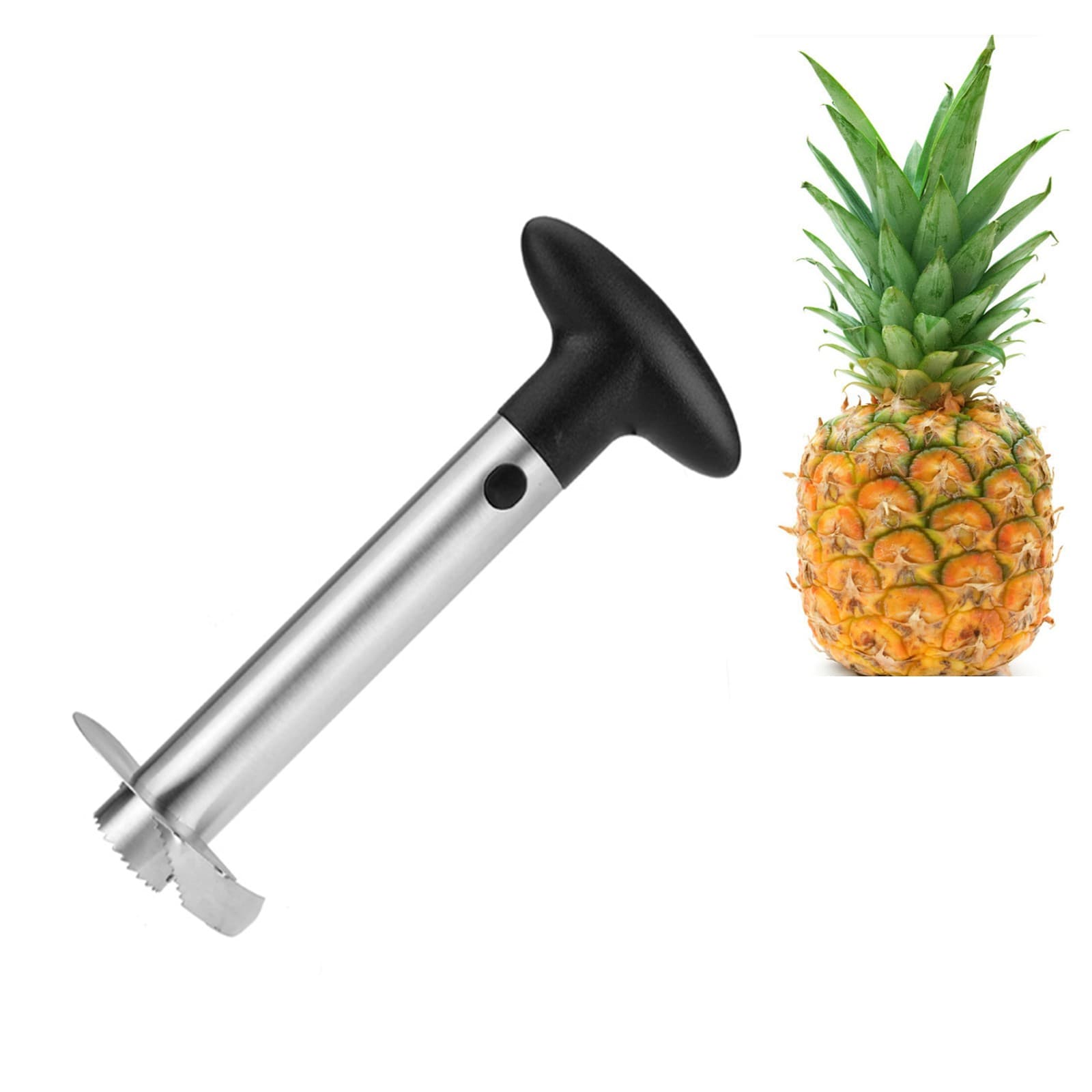 Handheld Pineapple Cutter w/Circular Blade Stainless Pineapple Corer Slicer 3''
