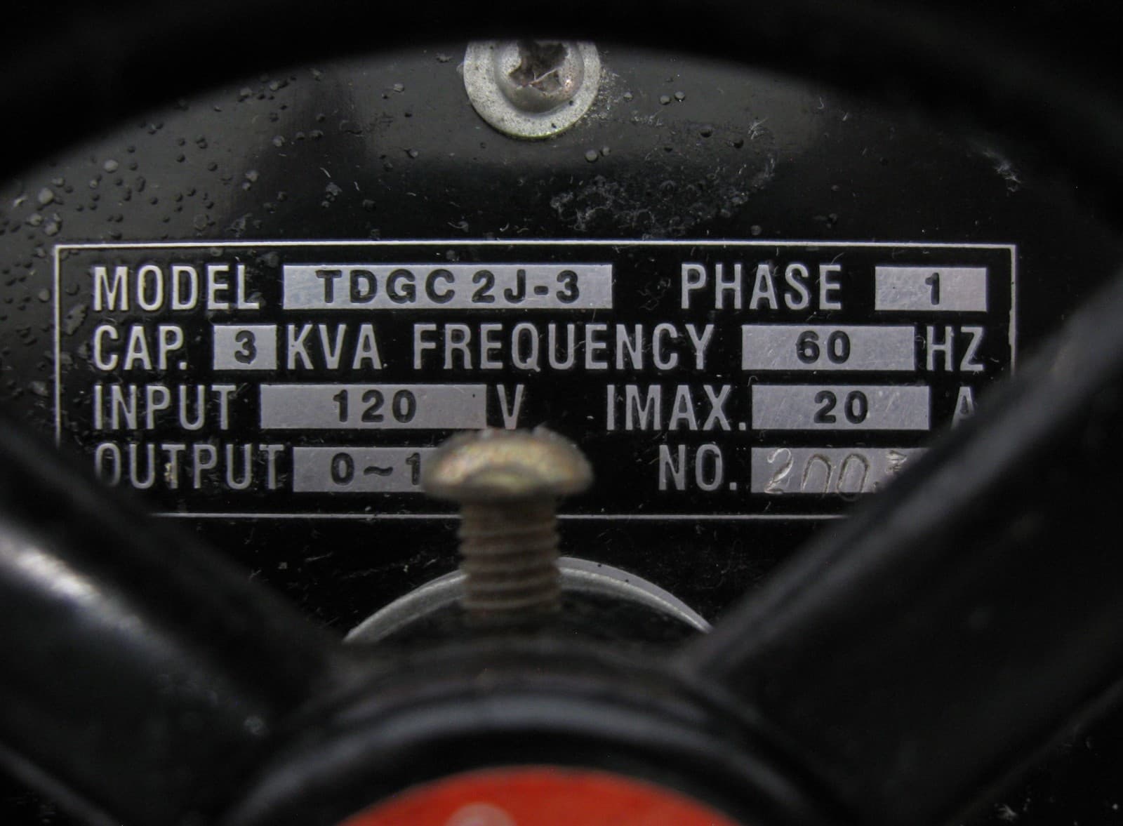 C199532 TDGC2J-3 Metered Variable Transformer Autotransformer 0-140VAC 20A 3KVA 5