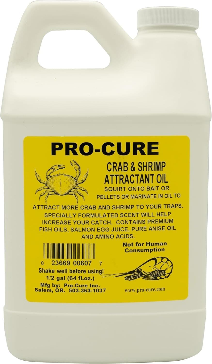 Attractive Liquid Shrimp Oil & Crab Oil - 1/2 Gallon for Optimal Fishing 3