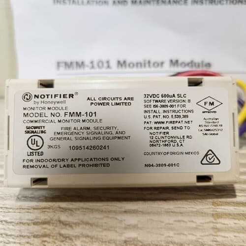 NOTIFIER FMM-101 ADDRESSABLE MONITOR MODULE fmm 101 SAME DAY SHIPPING *NEW* 2