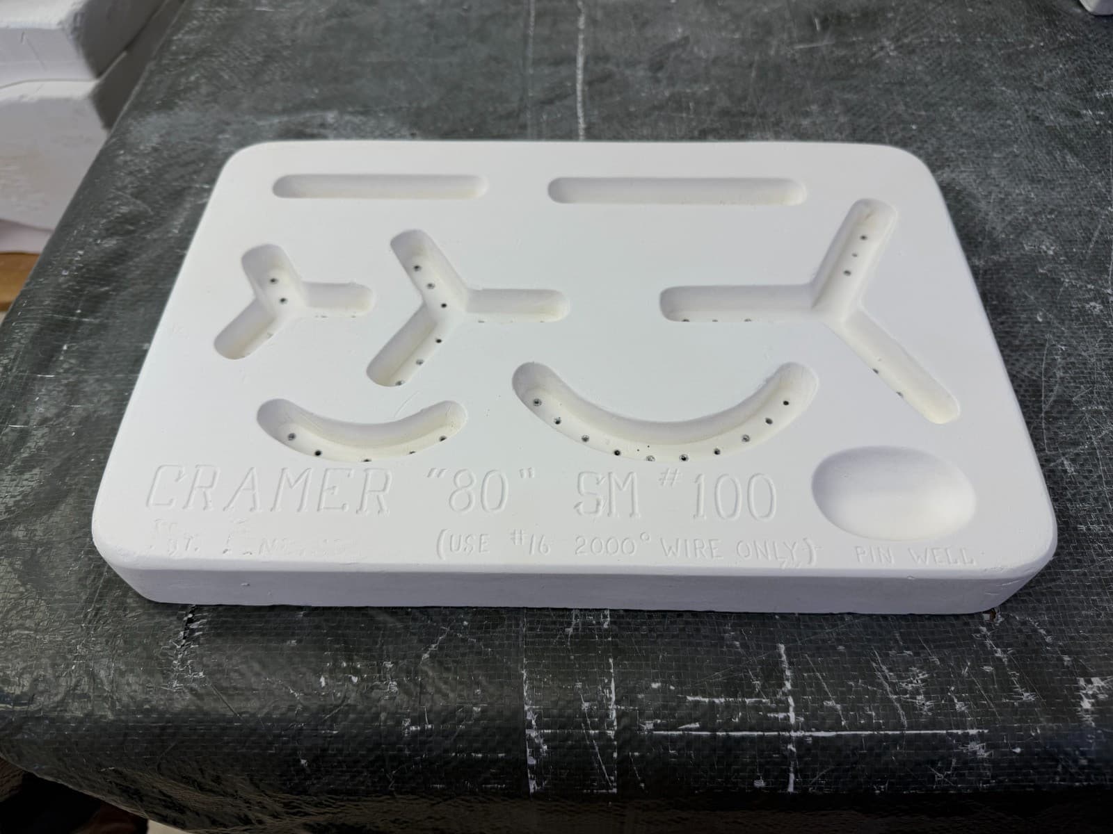 VINTAGE CRAMER CERAMIC MOLD #SM-100 KILN STILTS 5