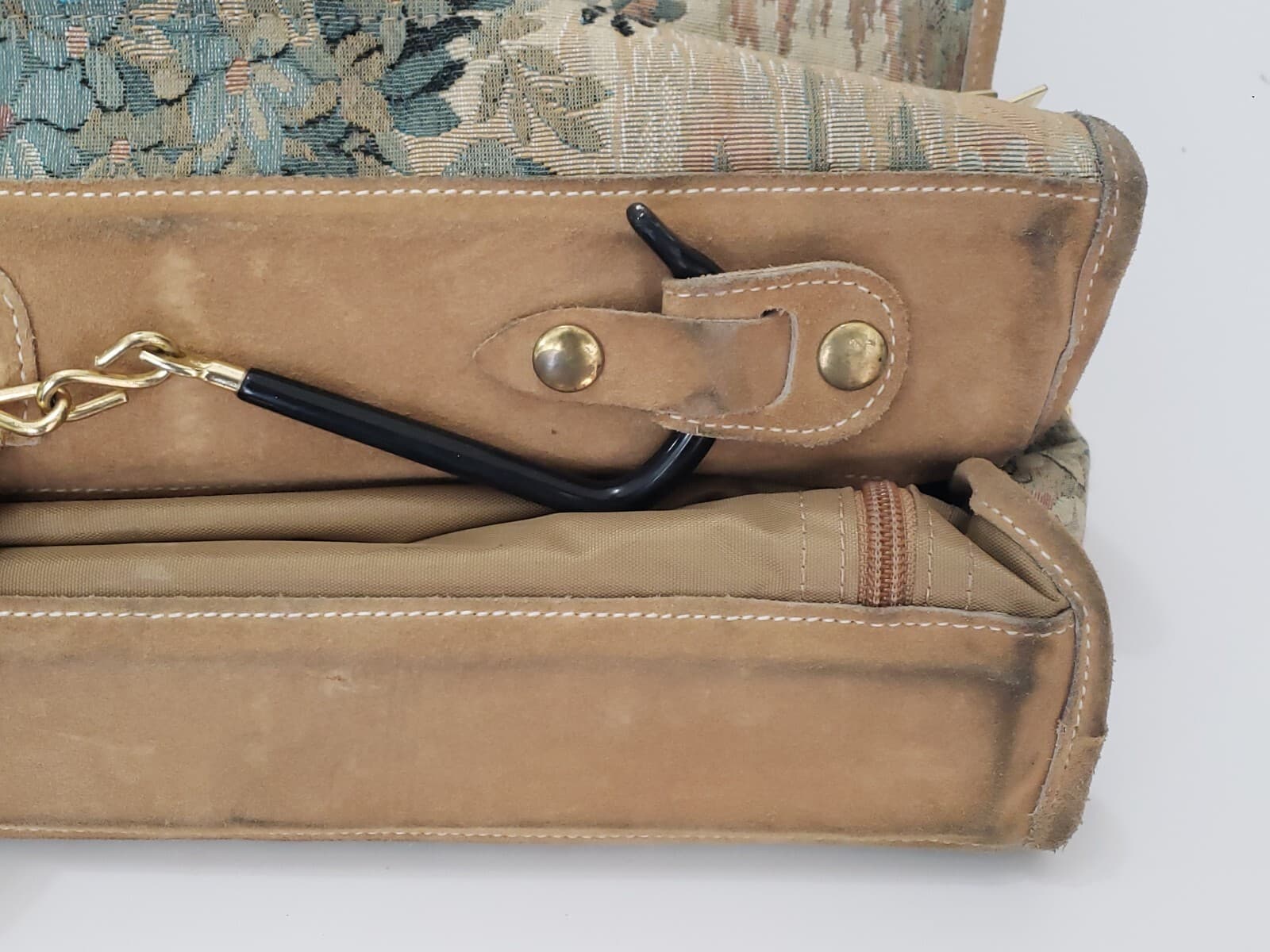 French Luggage Company - Tapestry Garment Clothes Bag Floral Embroidered Luxury 6