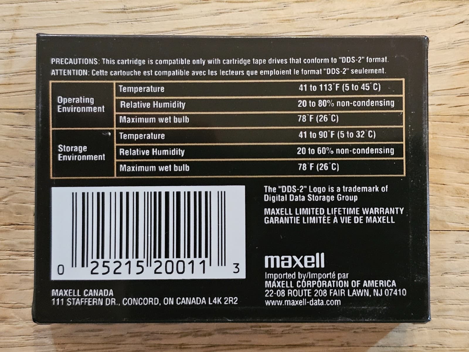 Maxell  HS-4/120S 4mm DDS-120 DDS-2 4GB/8GB Data Tape NEW 2