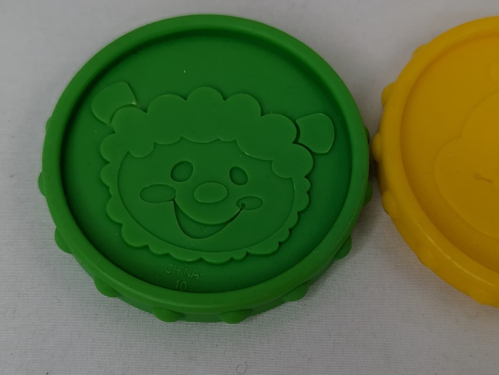 Fisher Price Replacement Coin 2.5 Inch Green Yellow 2