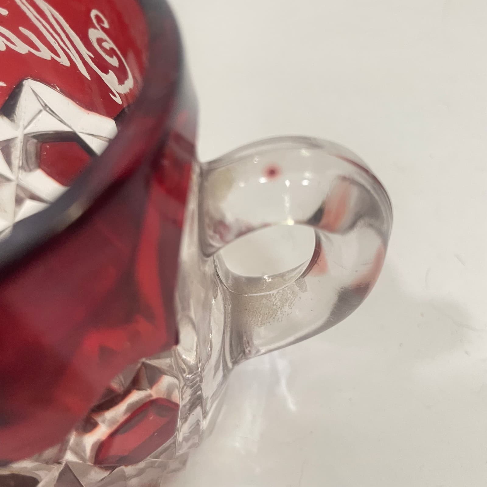 VTG 1894 Midwinter Fair Etched Glass Mother Red San Francisco Exposition 2