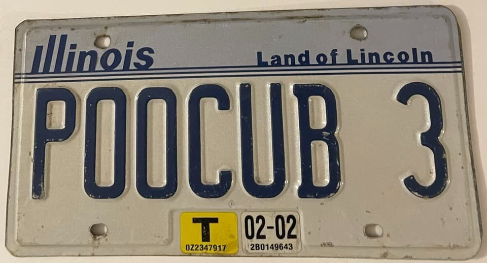 POOCUB 3 Vanity License Plate POO CUB 3 Geometry Dash Game