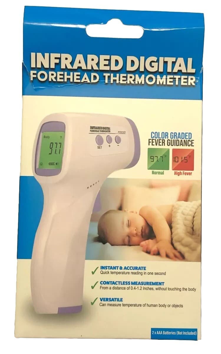 Digital LCD Infrared Thermometer Non-contact Forehead Baby Adult Temperature Gun