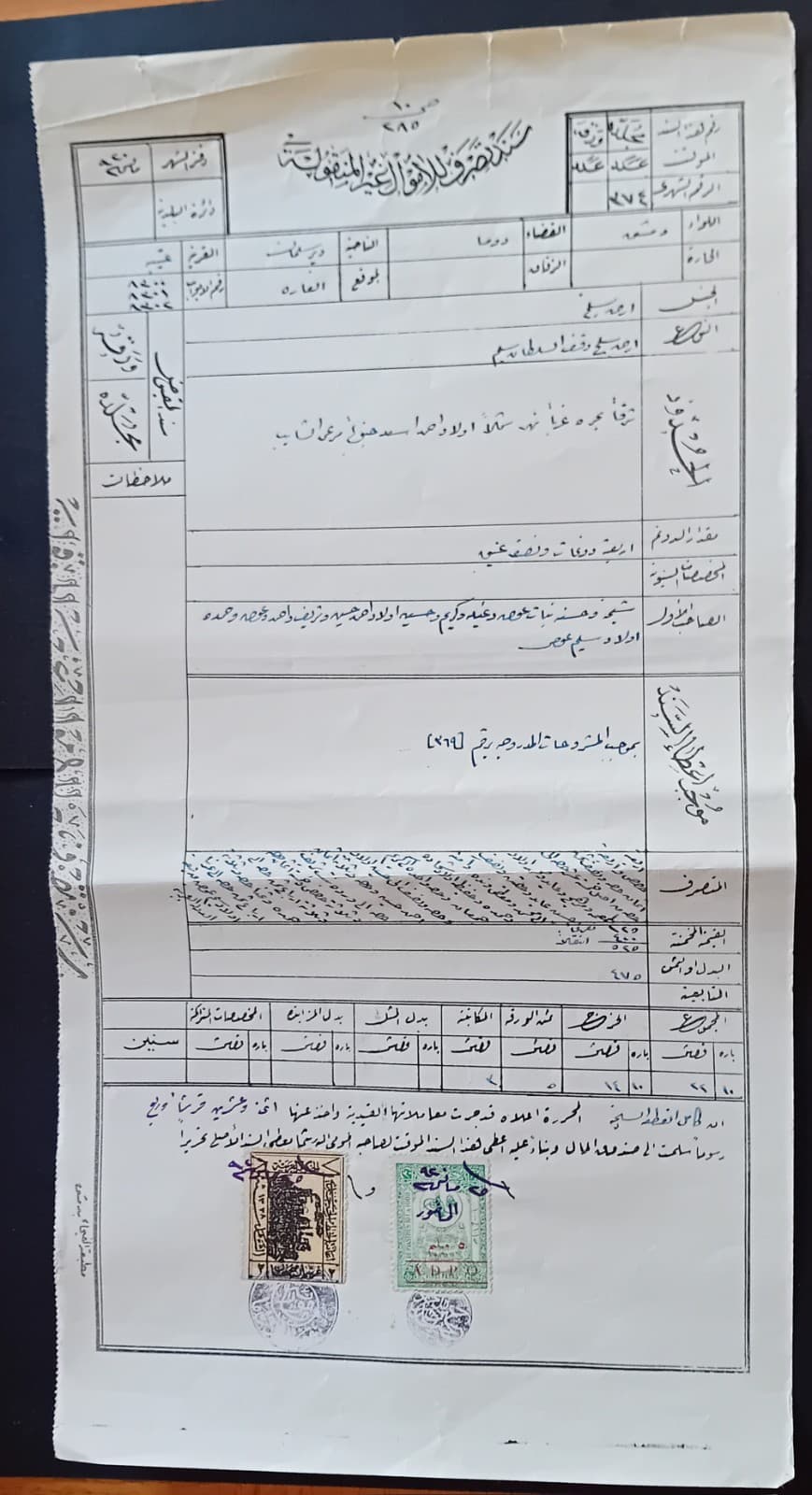 HEDJAZ RAILWAY SYRI AN ARAB GOV. & A.D.P.O 5 MIL MORE IN DESCRIPTION 1920 5
