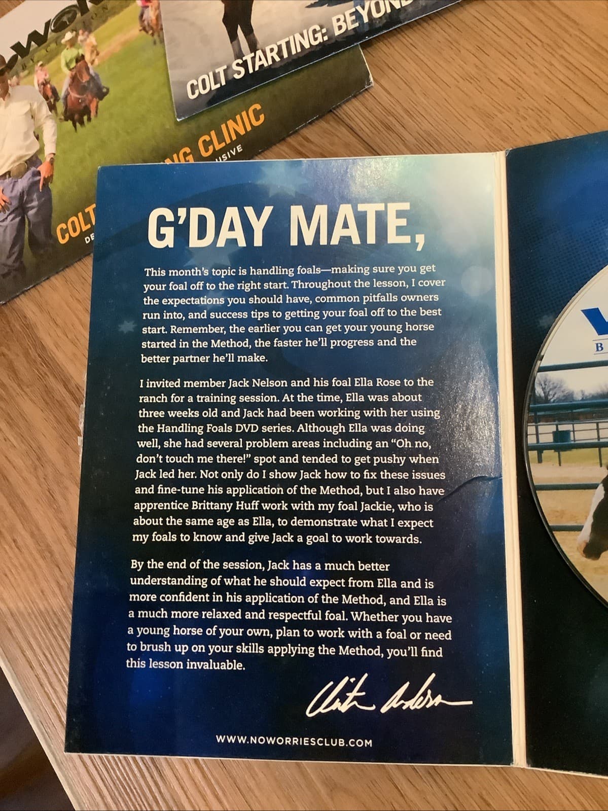 No Worries by Clinton Anderson 3 DVDs Colt Starting Foul Fundamentals 2011-2012 4