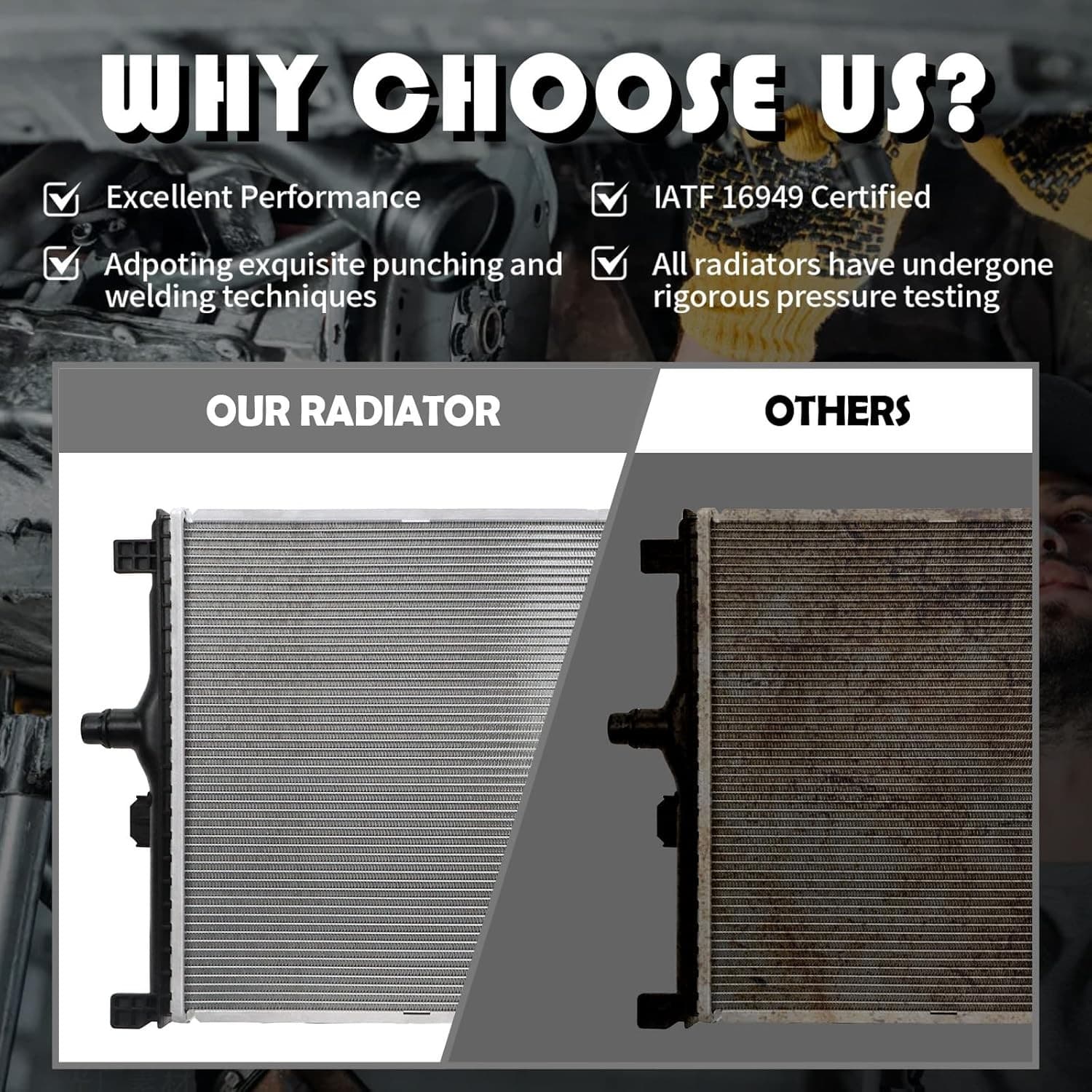 1095 Radiator Compatible With Ford Thunderbird Mercury Cougar 1989-1993 3.8L V6 3