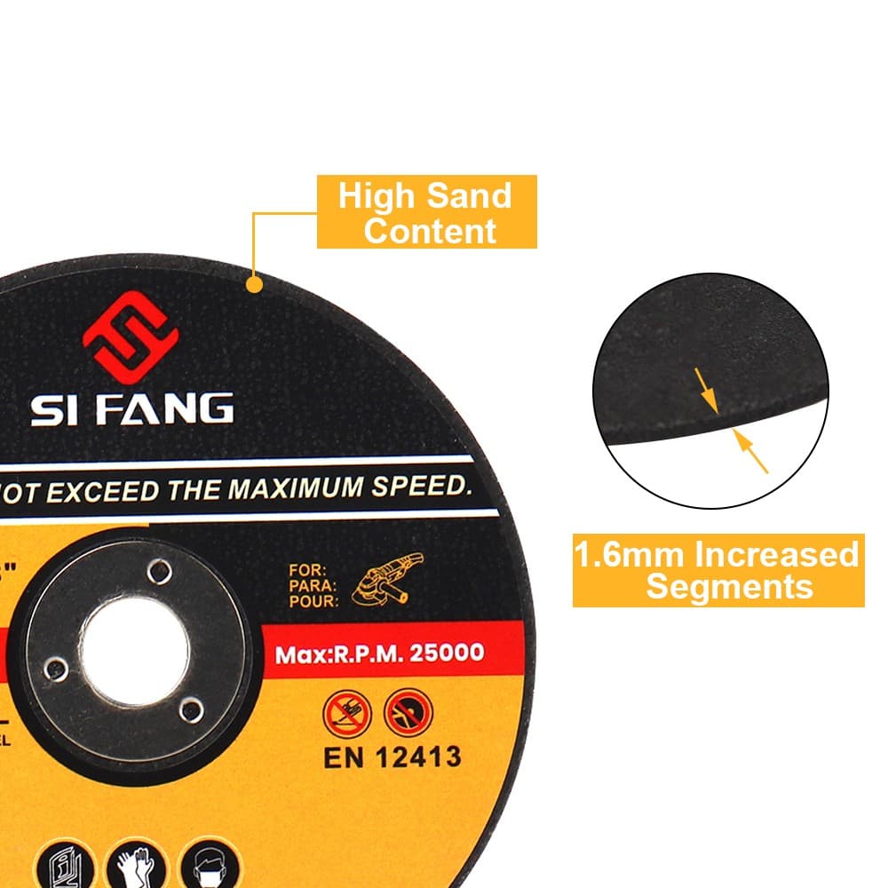 75mm Resin Cutting Discs 3" Ultra Thin Metal Cut Off Wheels for Angle Grinders 4