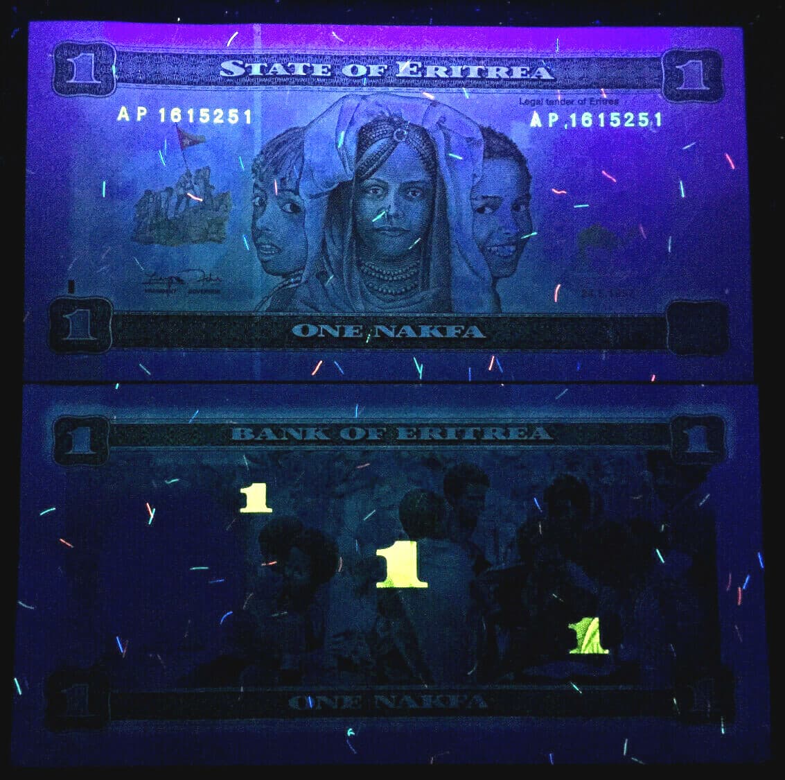 ERITREA 1 Nakfa Banknote World Paper Money UNC Currency 2