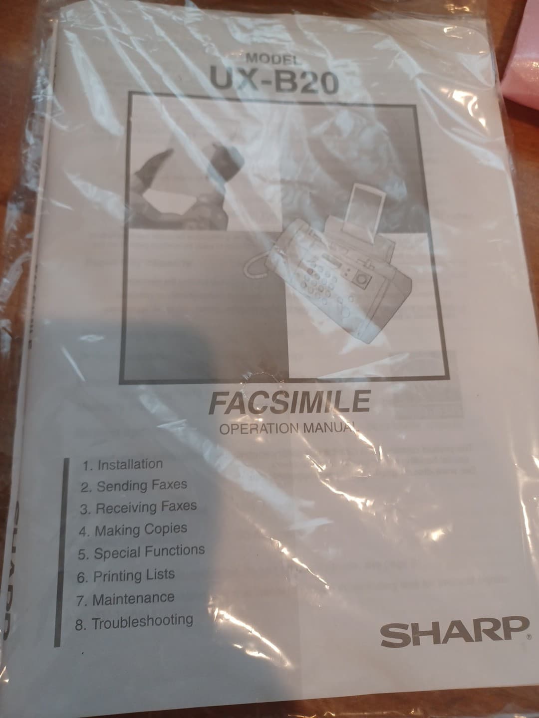 Sharp UX B20 Inkjet Fax Facsimile Machine for Small & Home Office NOS Untested 4