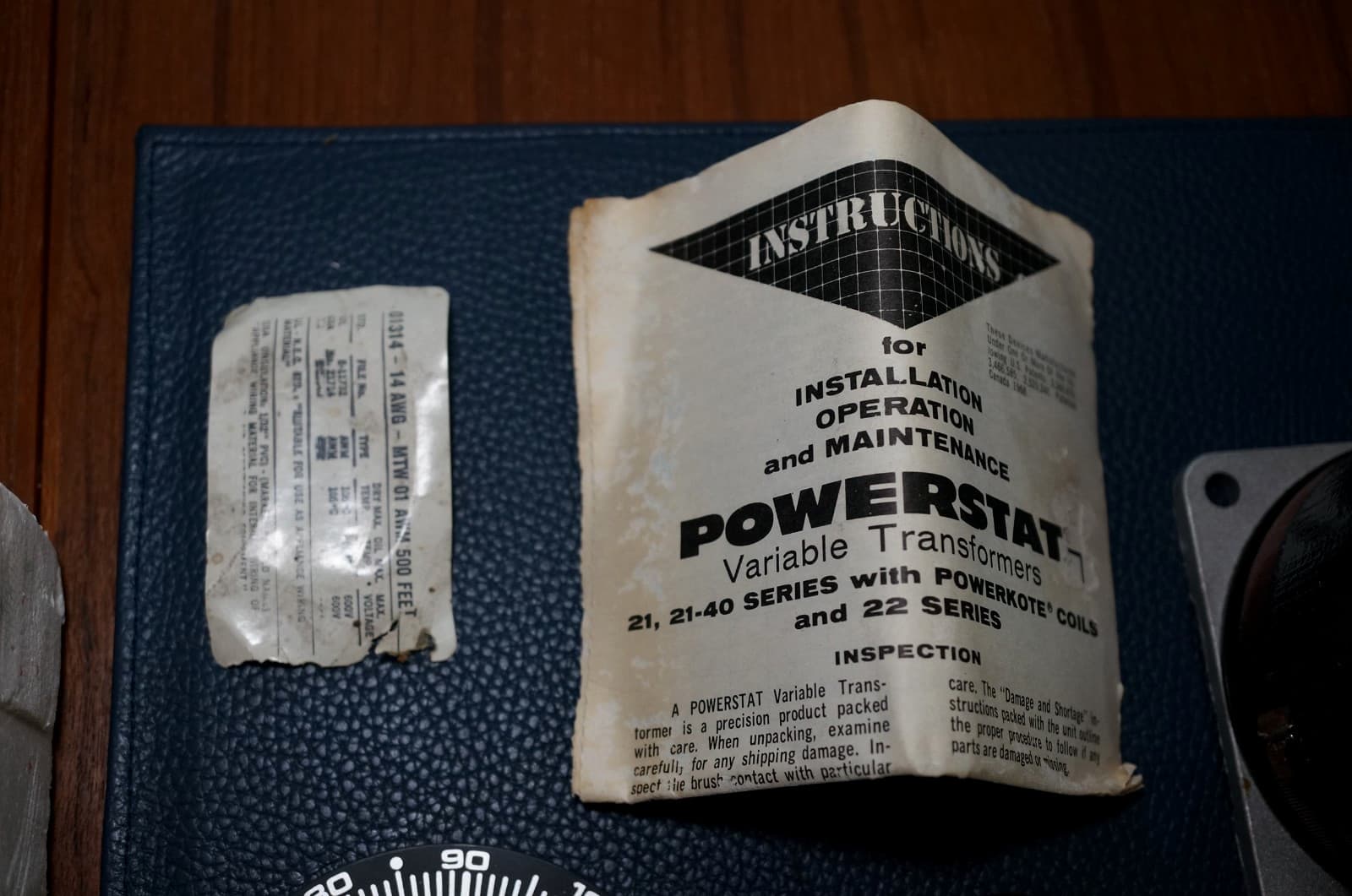 PowerStat  Type 21 Variable Autotransformer  5 Amp 3