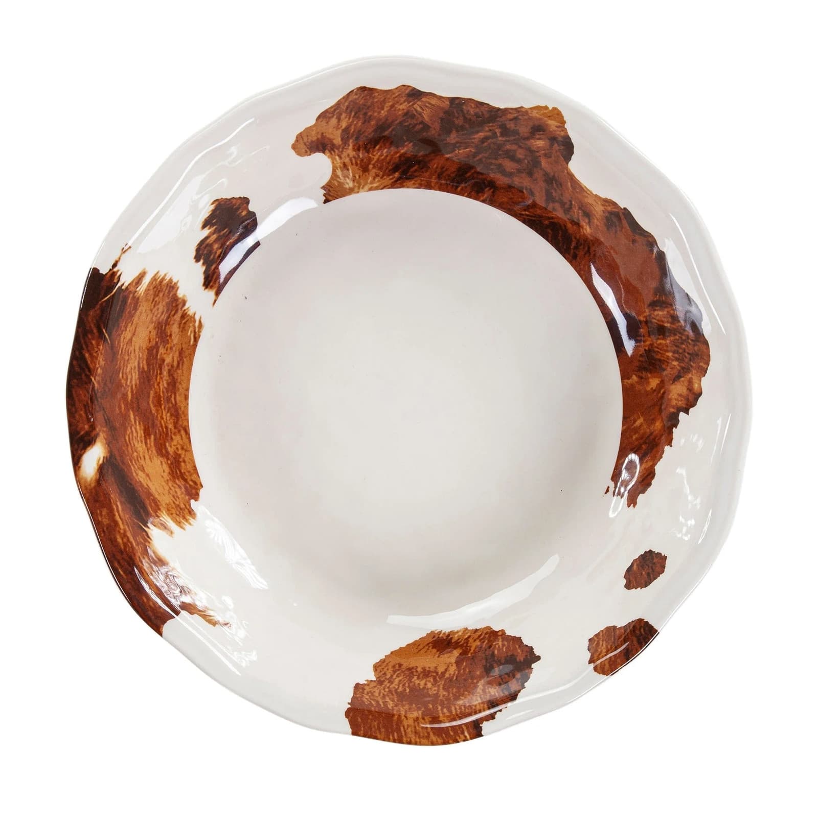 Paseo Road Elsa Cowhide Melamine Dinnerware Set 3