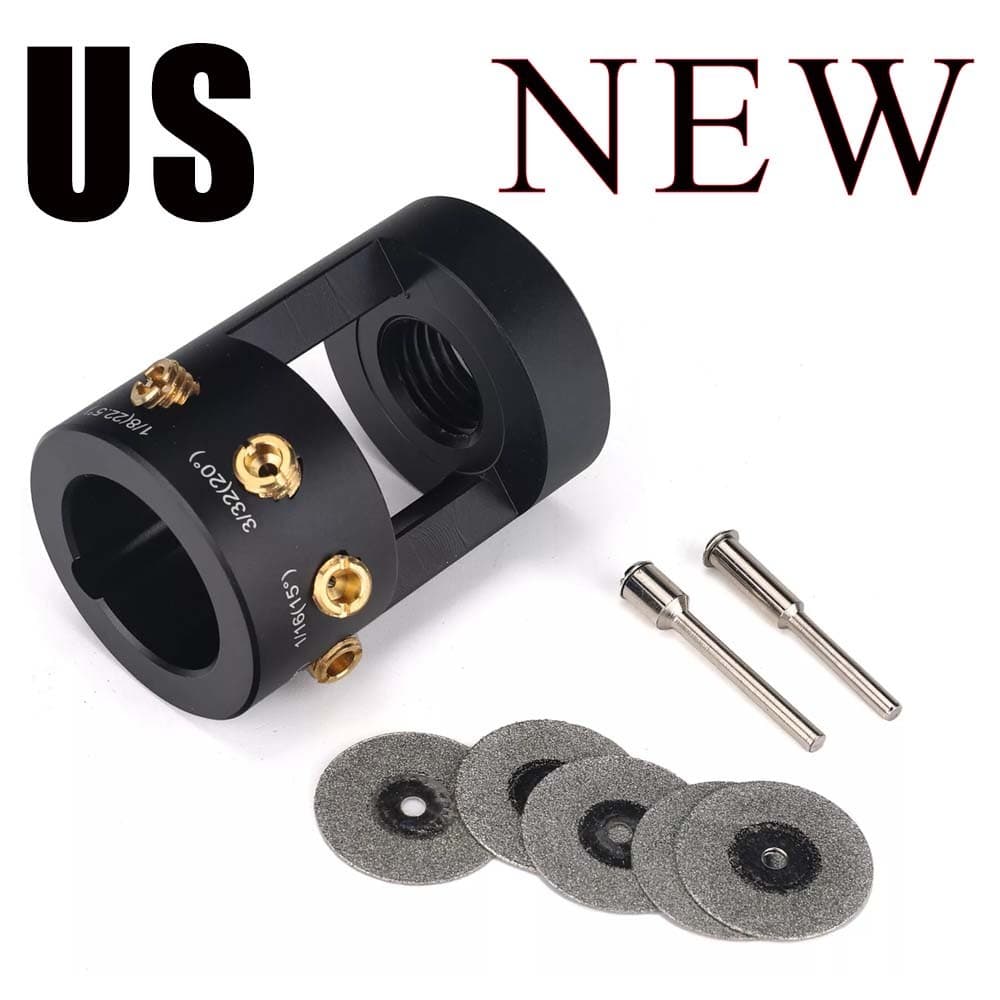 Aluminum Tungsten Electrode Sharpener  Multi-Angle Offsets TIG Welding Tool