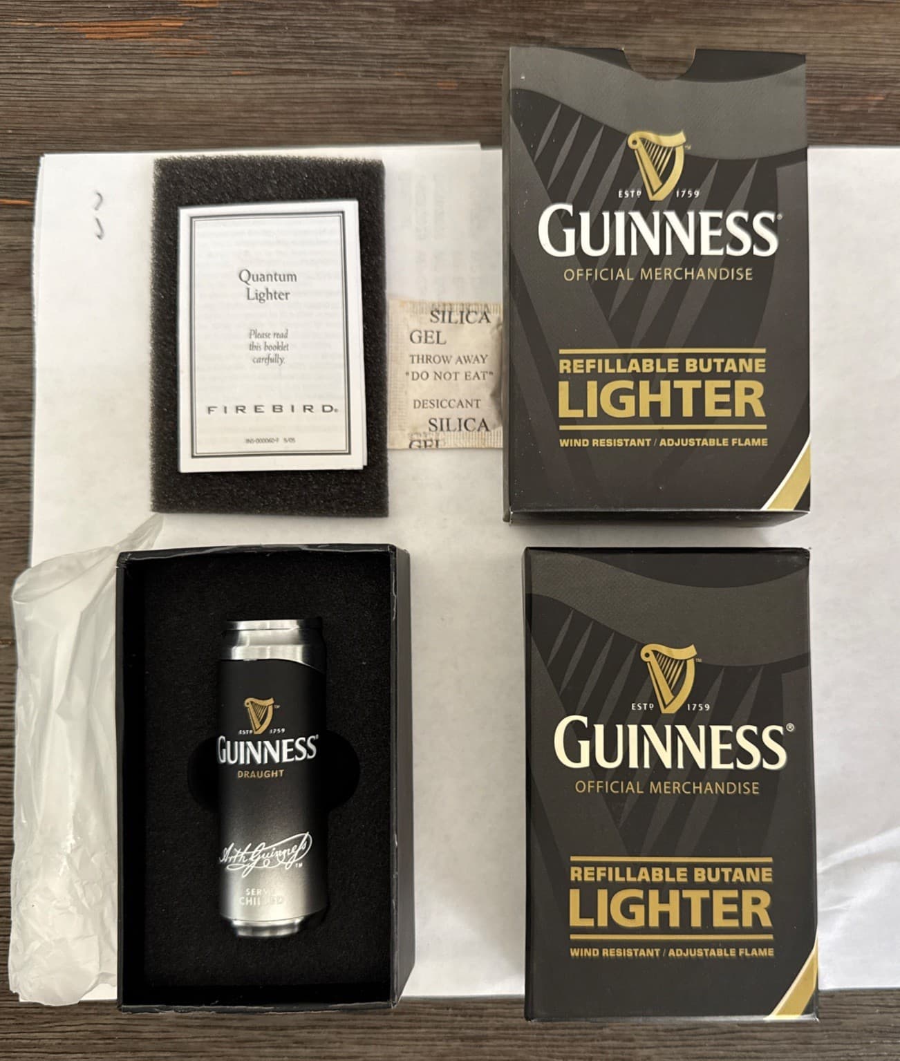 GUINNESS Beer Lighter New Colibri lighter NIB 2