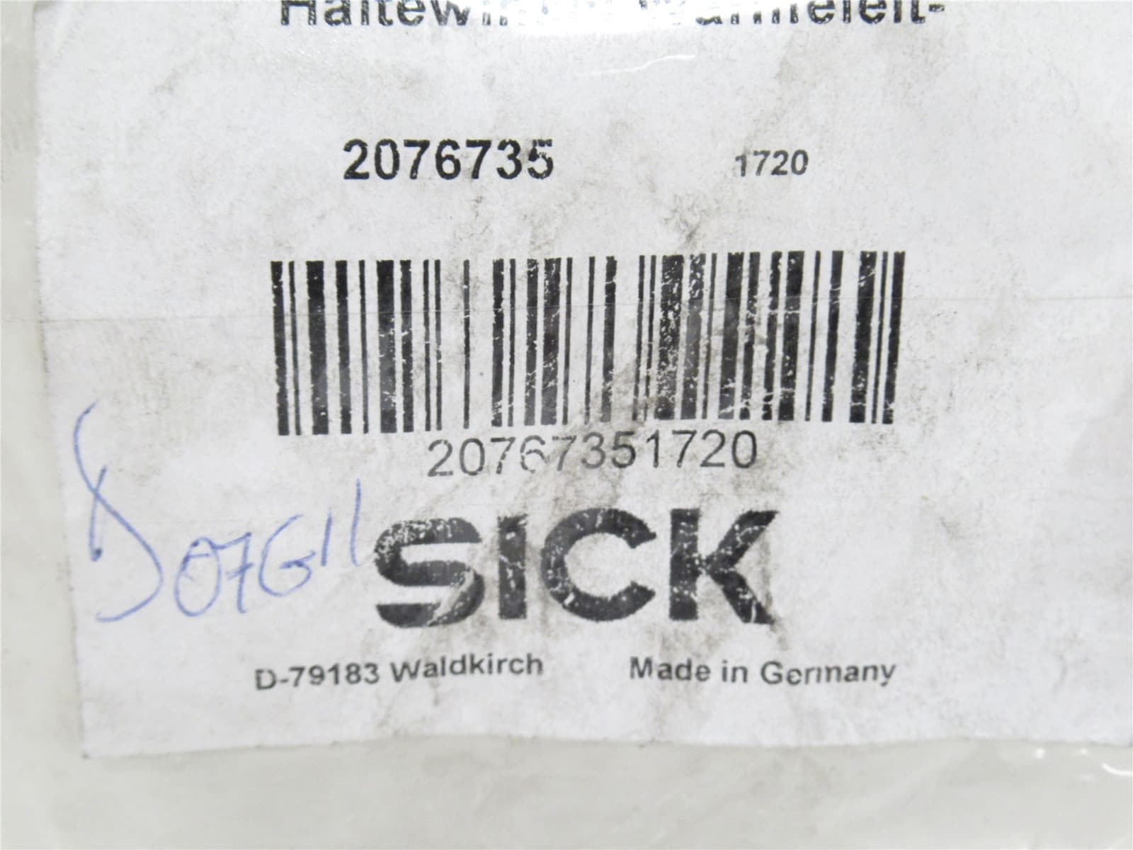 235262 Old-Stock; SICK 2076735 Mounting Bracket Kit 2