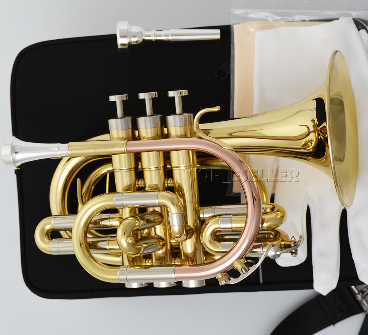 bass lacquered New style Bb Pocket Trumpet WTR-710