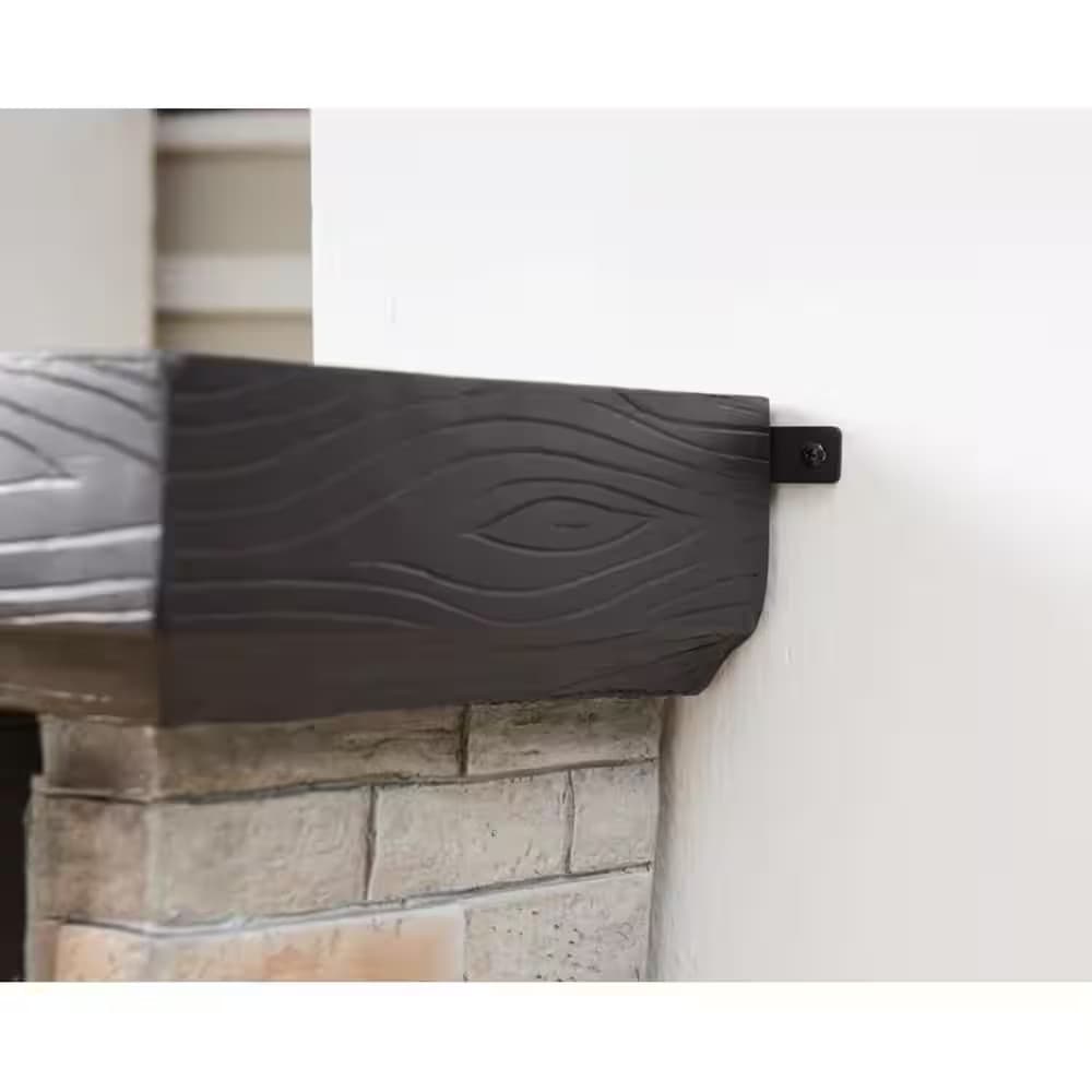 40 In. Tan Freestanding Faux Stone Infrared Electric Fireplace with Mantel 6