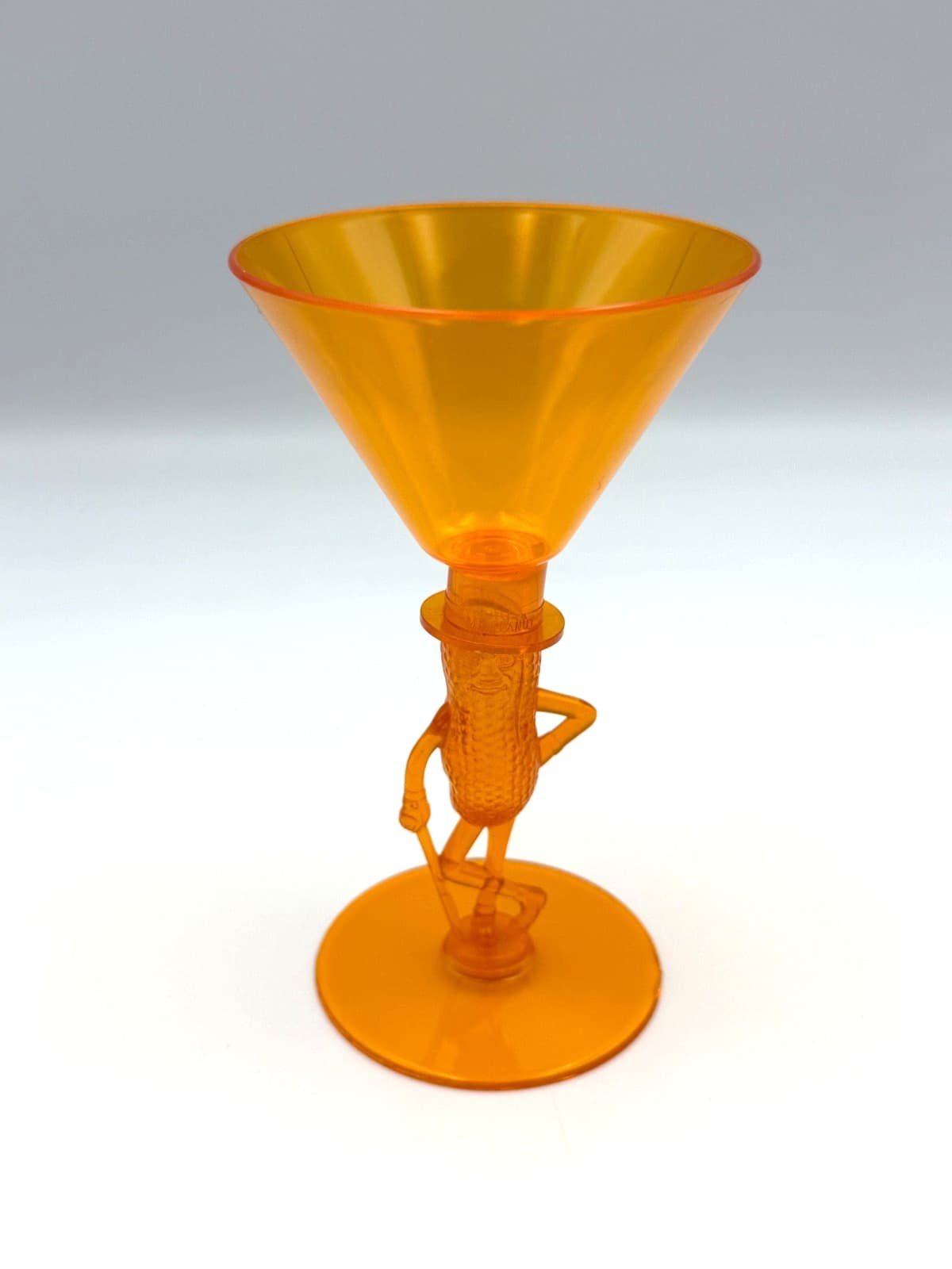 Planter's Mr. Peanut Hard Plastic Figural Cocktail Glasses-5 Colors 5