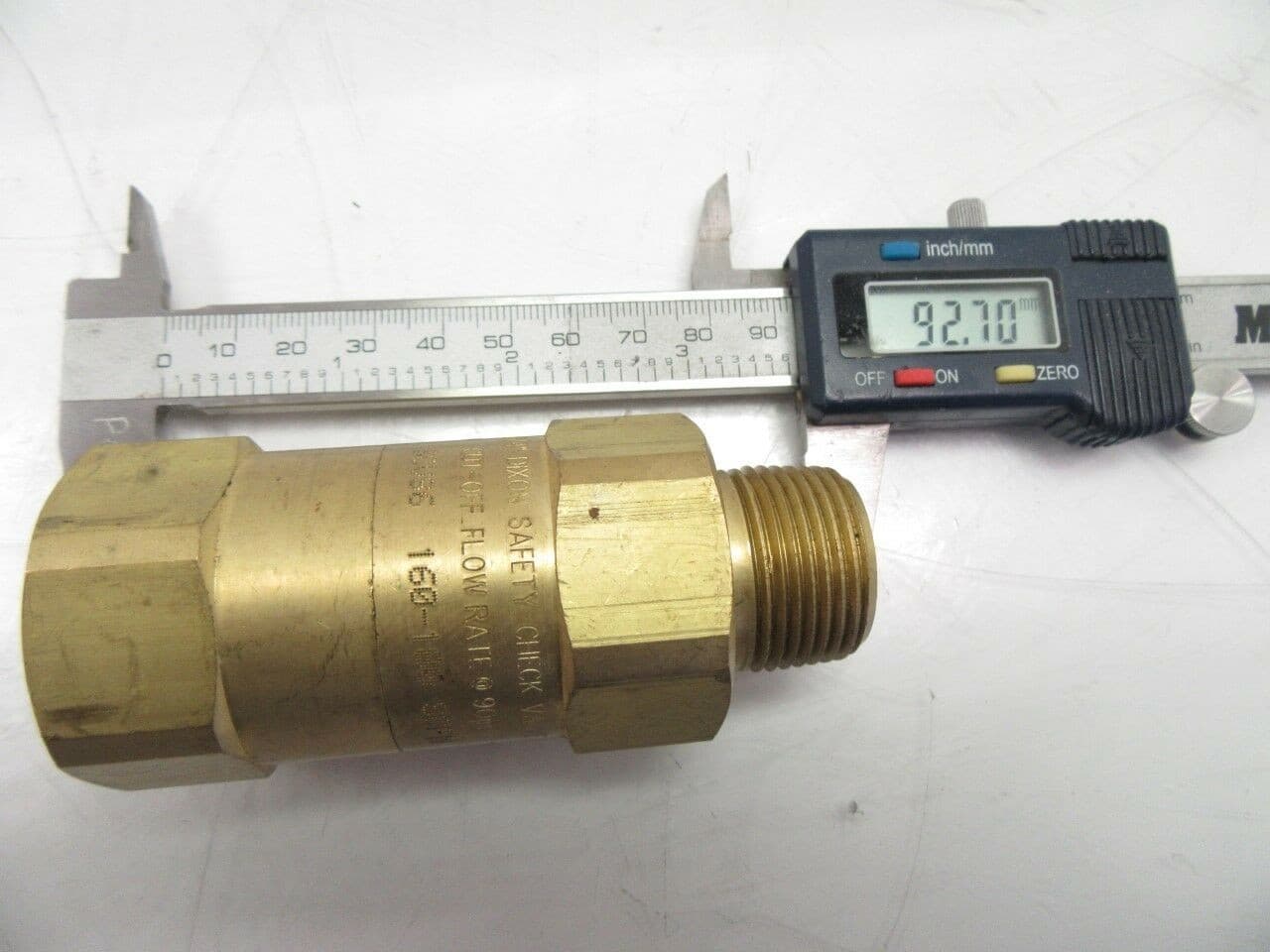Dixon SCVS6 Brass Safety Check Valve, 3/4" NPT male x NPT Female (Used Tested) 5