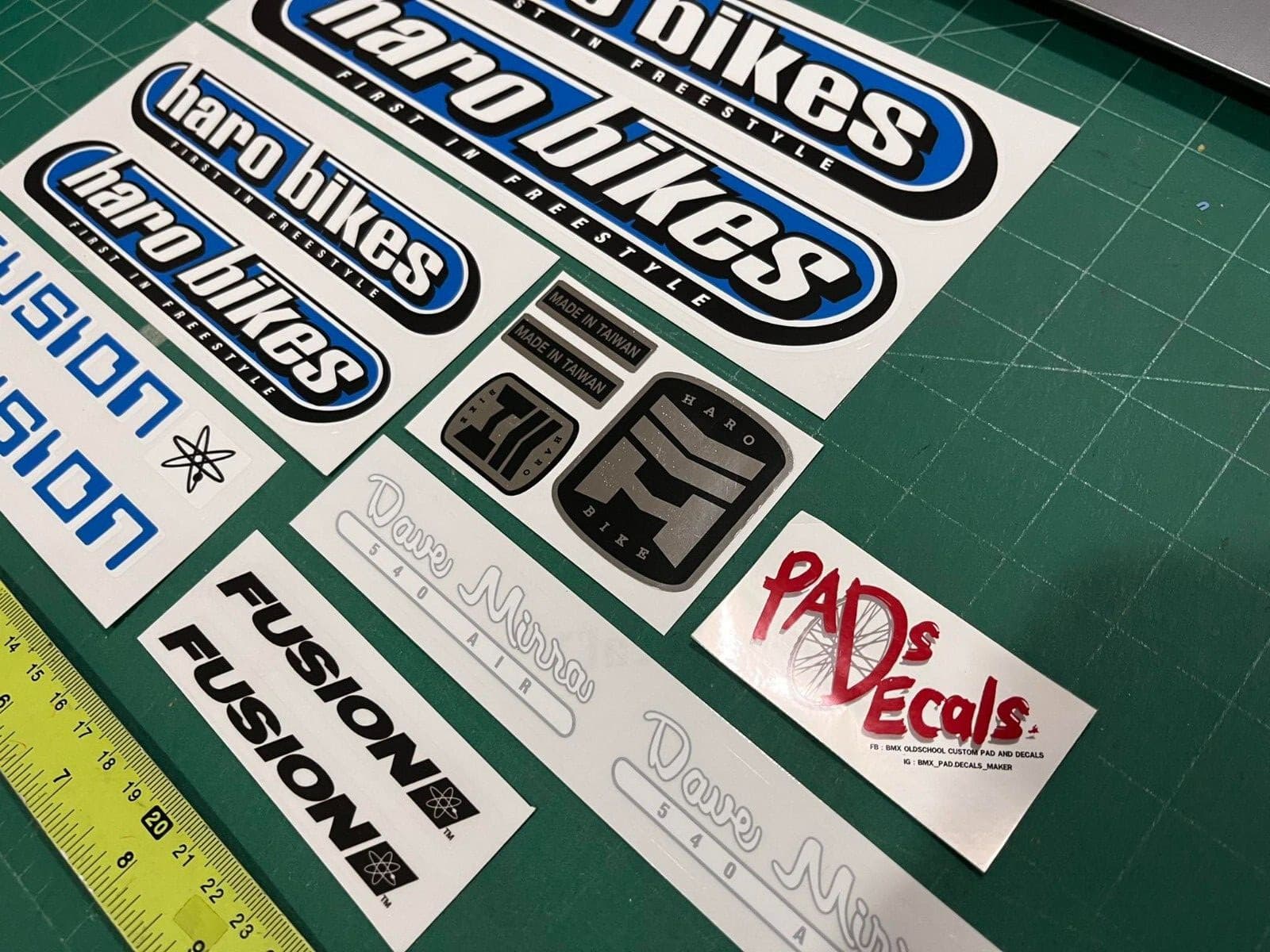 Haro 540 Dave Mira (blue) BMX sticker decal 2