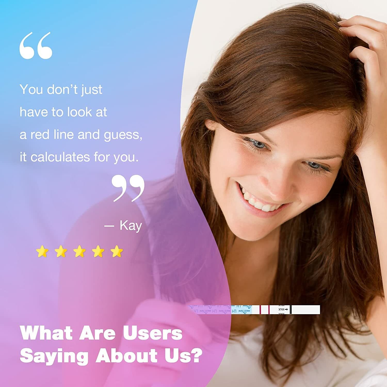 Easy@Home 50 Ovulation LH Tests + 50 Urine Cups – Fertility Predictor Kit 5