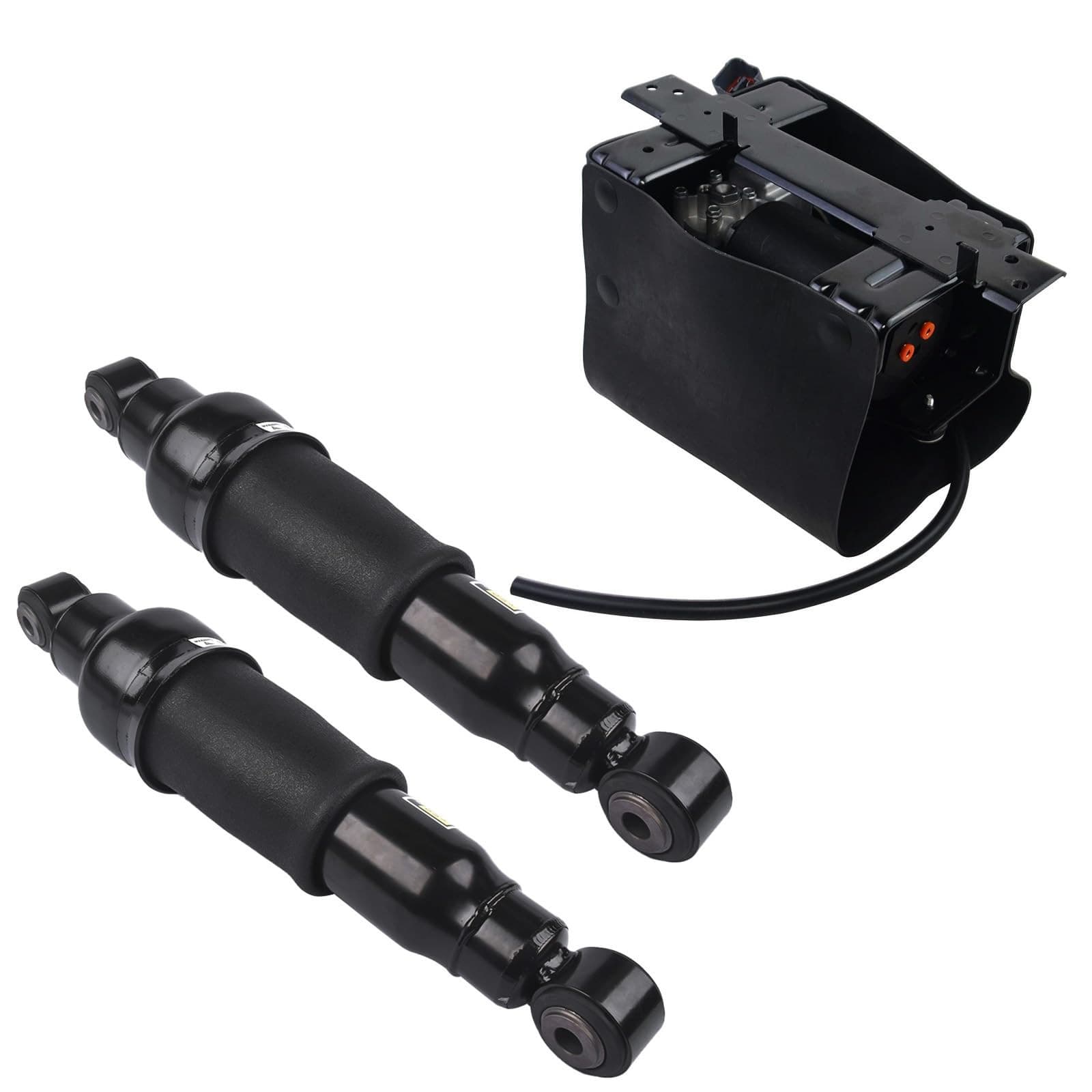 Rear Air Shock Absorbers + Compressor Pump Set of 3 for Nissan Armada 2005-2015 6