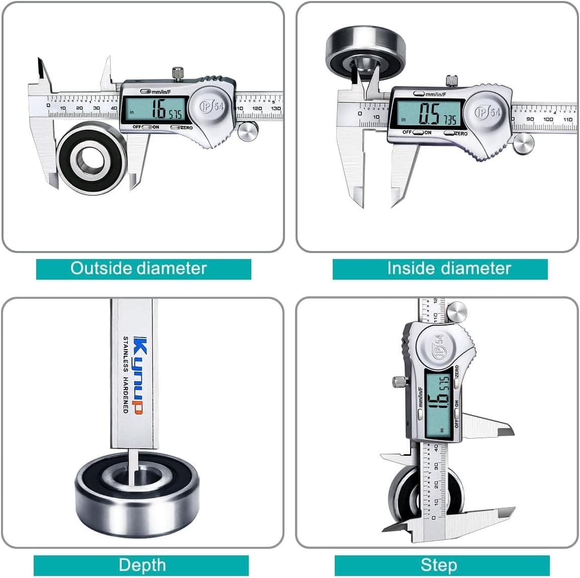 Kynup Digital Caliper, Measuring Tool, Digital Micrometer Caliper with Stainless 4