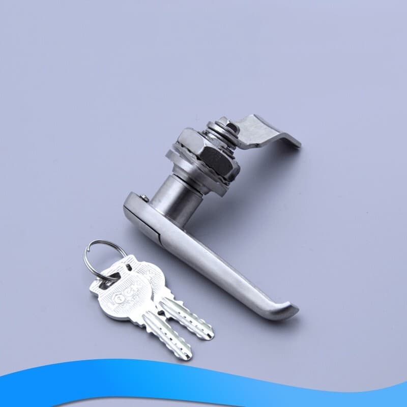 Rotary Handle Recessed Security Lock Aluminium Alloy for File Cabinet 100mm  4