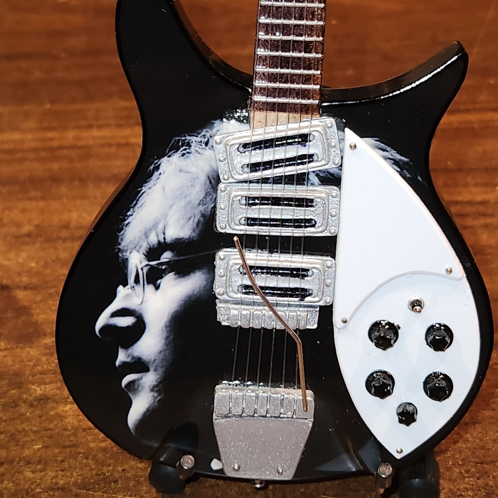 JOHN LENNON (BEATLES)- Radio Days w/ Image 1:4 Scale Replica Guitar Axe Heaven 2