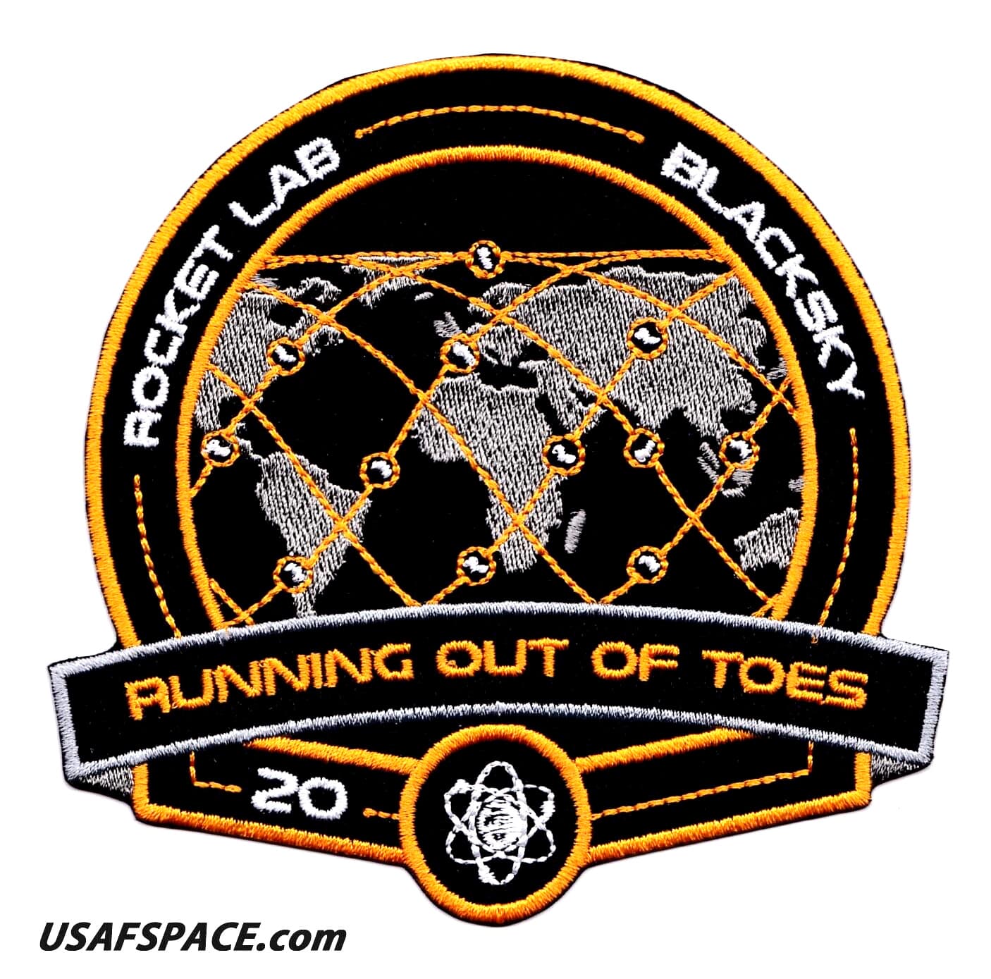 ROCKET LAB 20 - BLACKSKY - RUNNING OUT OF TOES - ORIGINAL Mission SPACE PATCH 2