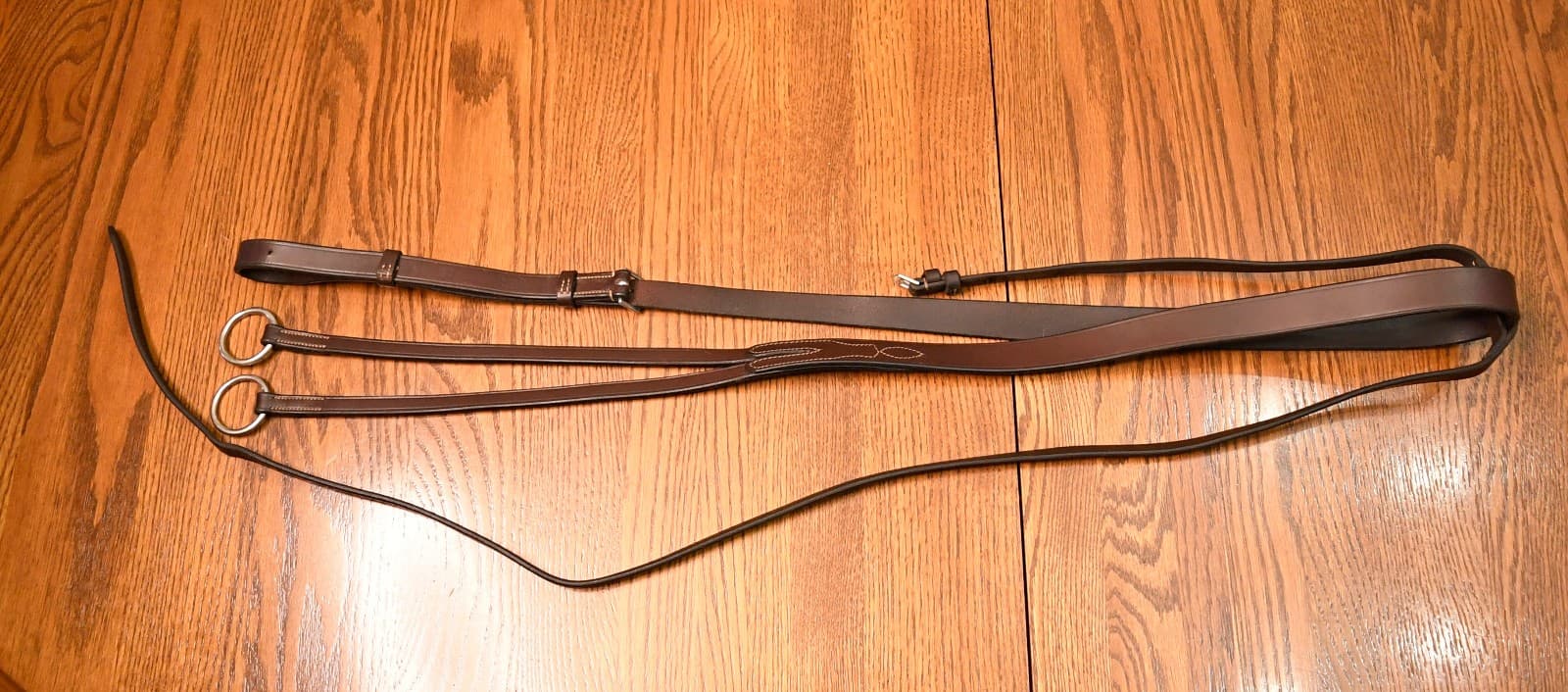 Beval Heritage running martingale, brown, Oversize warmblood matches bridle $325