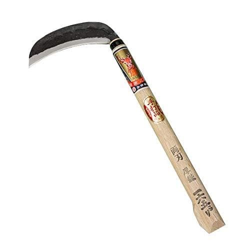 'OJIKA' Thick Sickle, Blade Edge: Aogami Steel, Double Bevel, 165mm 6