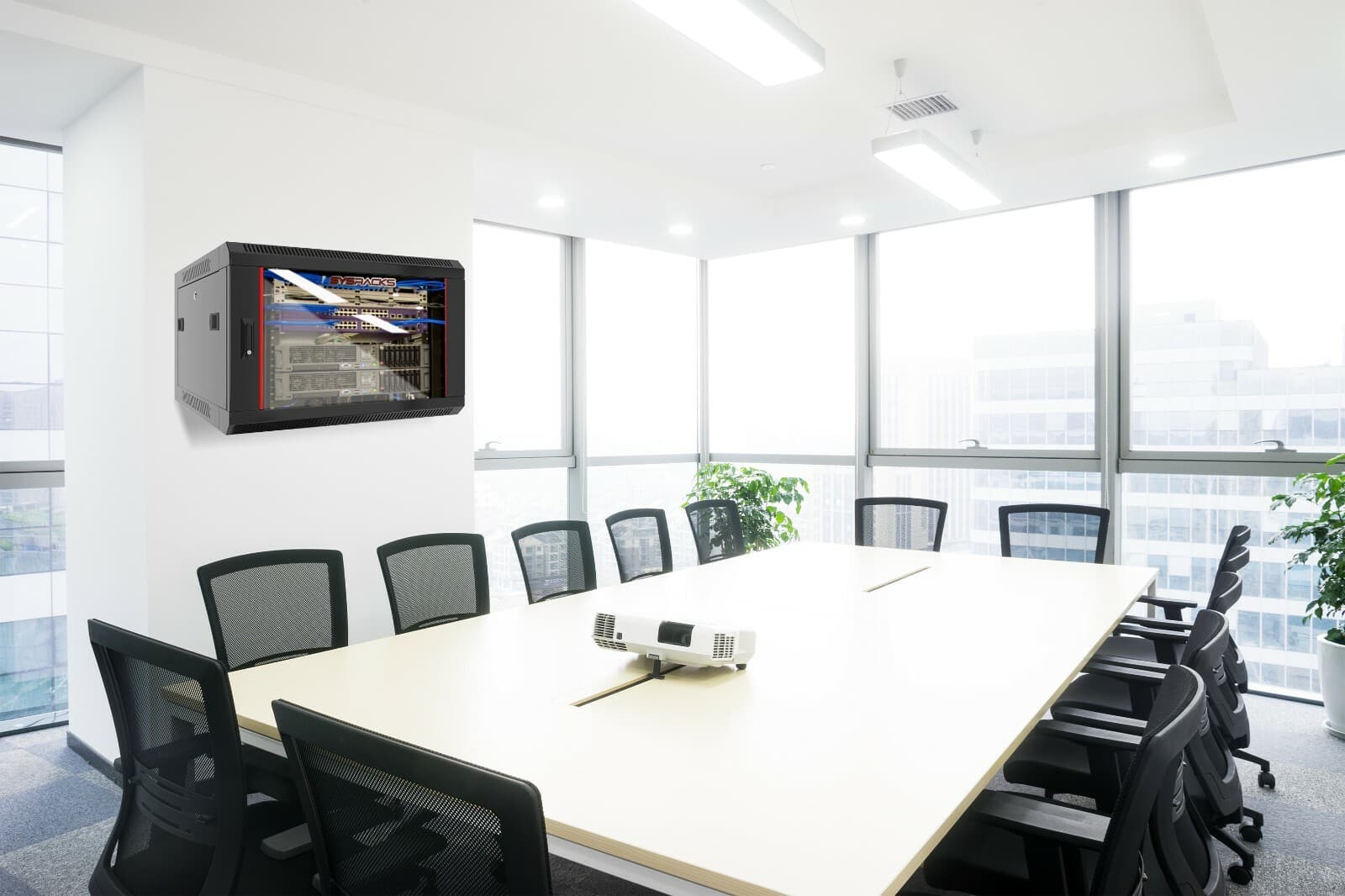 6U Wall Mount Server Rack Locking Network Cabinet Box Data Enclosure 24” Depth 2