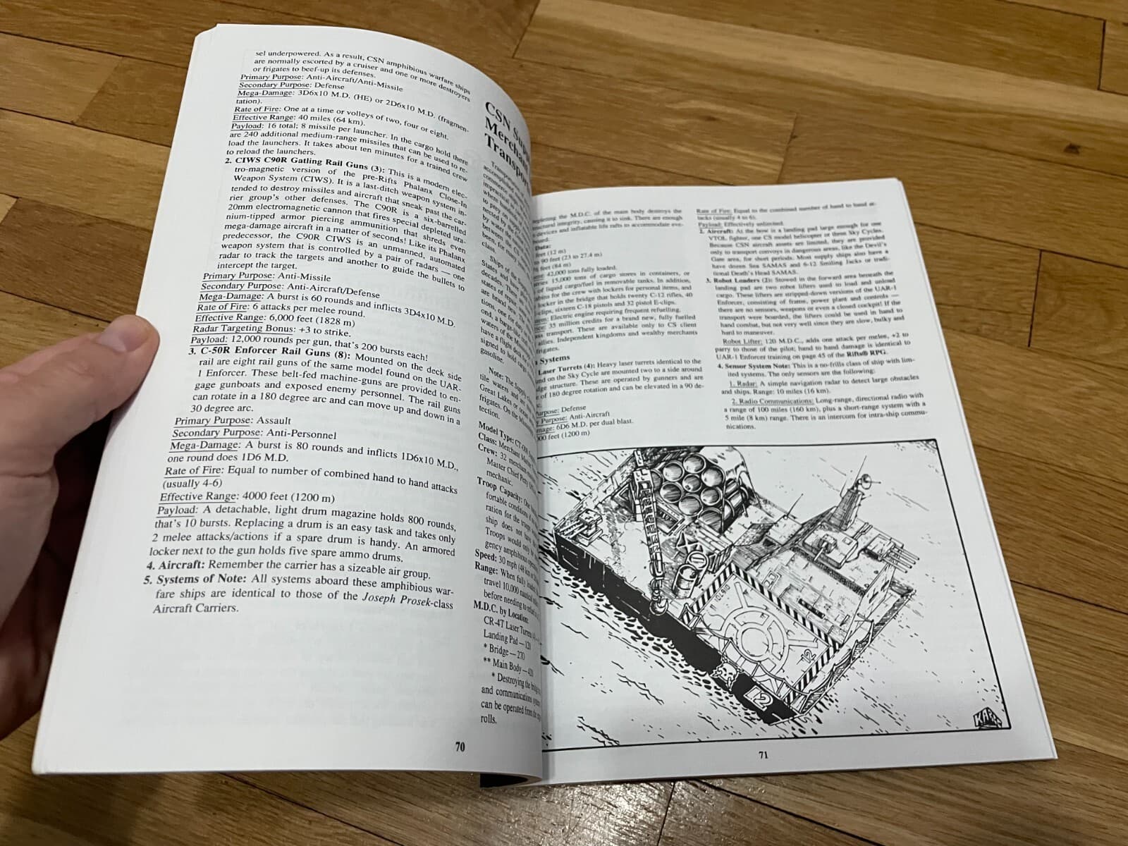 RIFTS Coalition Navy Palladium Books 3