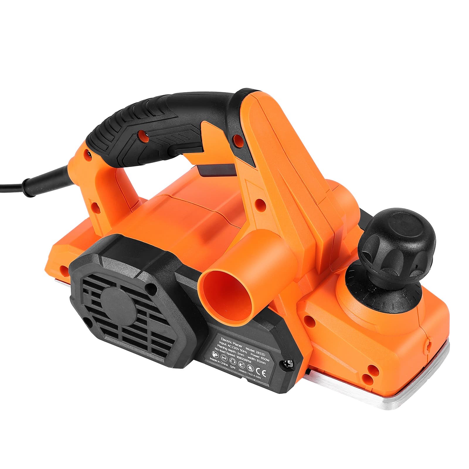 Uimoso Electric Hand Planer 3-1/4-Inch Corded Tool for Woodworking, 16800 RPM