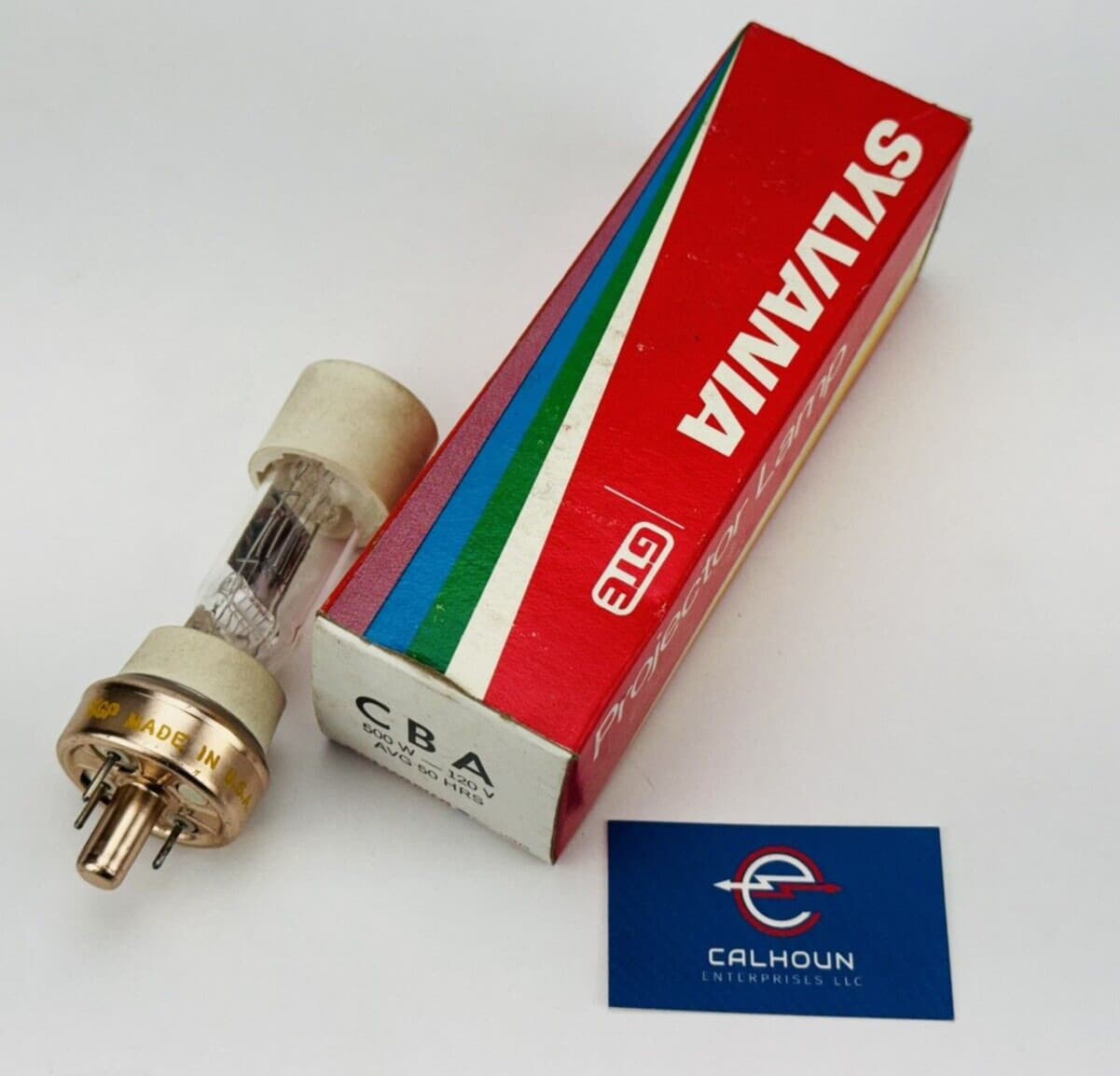 SYLVANIA GTE CBA 500W 120V Photo Projection Light Bulb *WARRANTY*