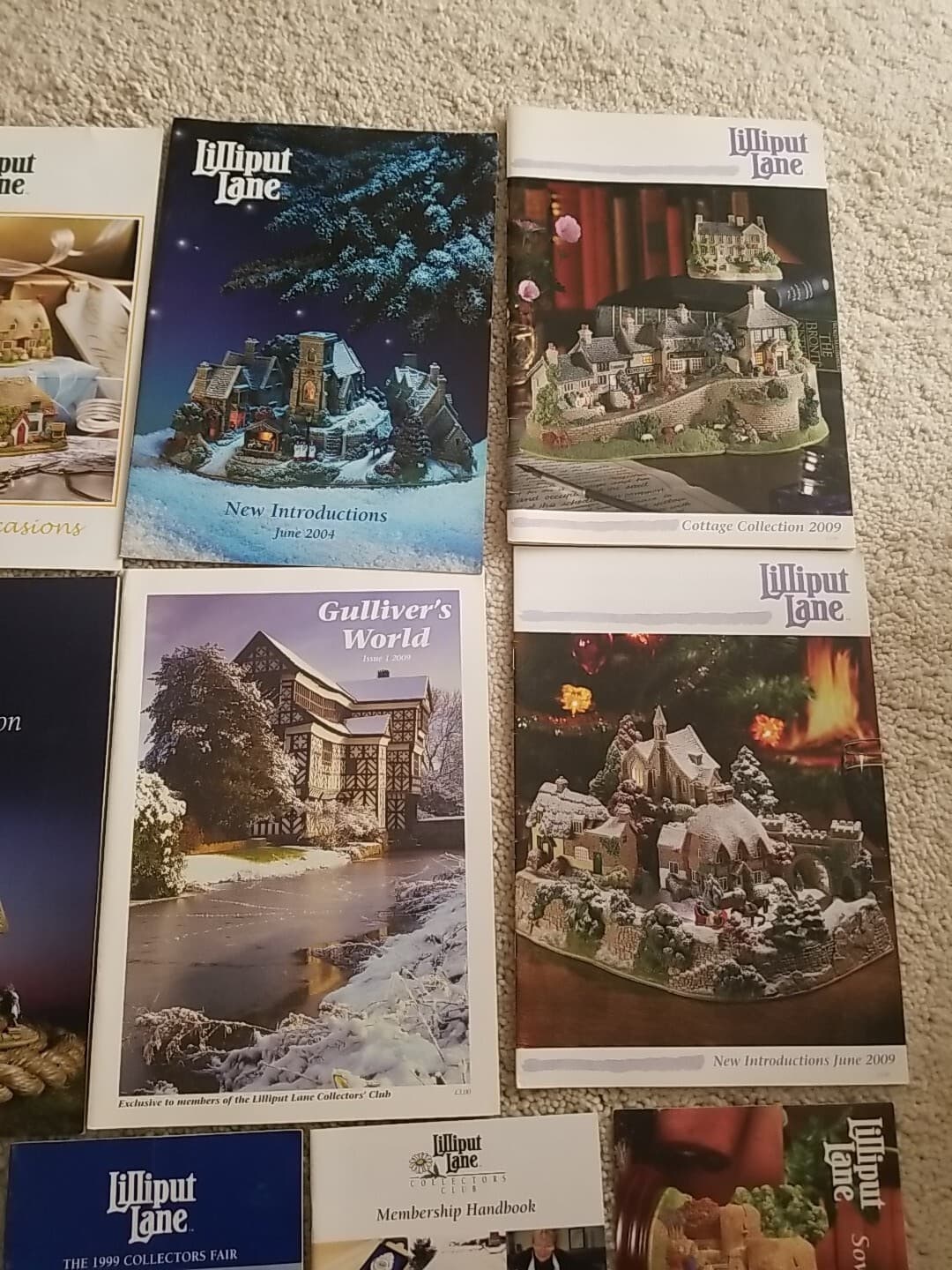 Lot Of 13 Lilliput Lane Gulliver's World Collectors Magazines & Catalogs 5
