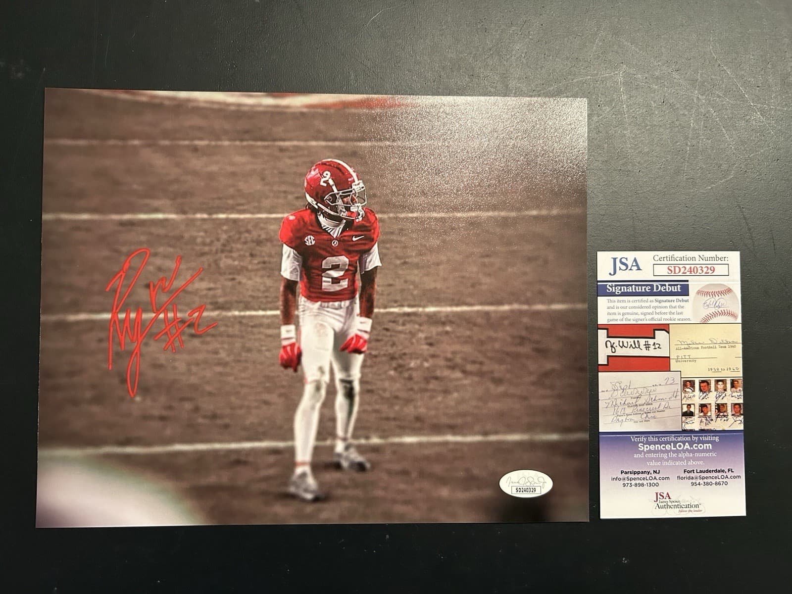 Ryan Williams Autographed Signed Photo 8x10 Alabama Football JSA Cert