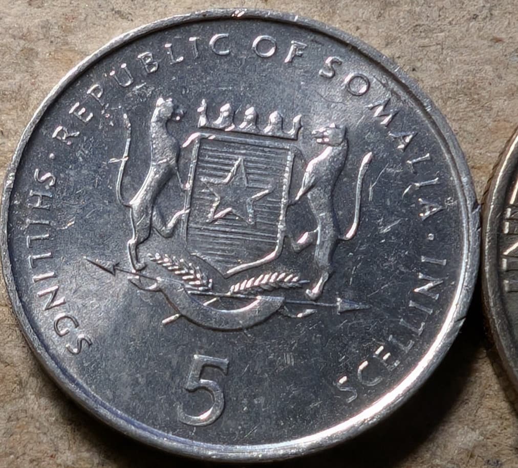 Somalia 5 Shilling Scellini 2002 FAO Elephant 2