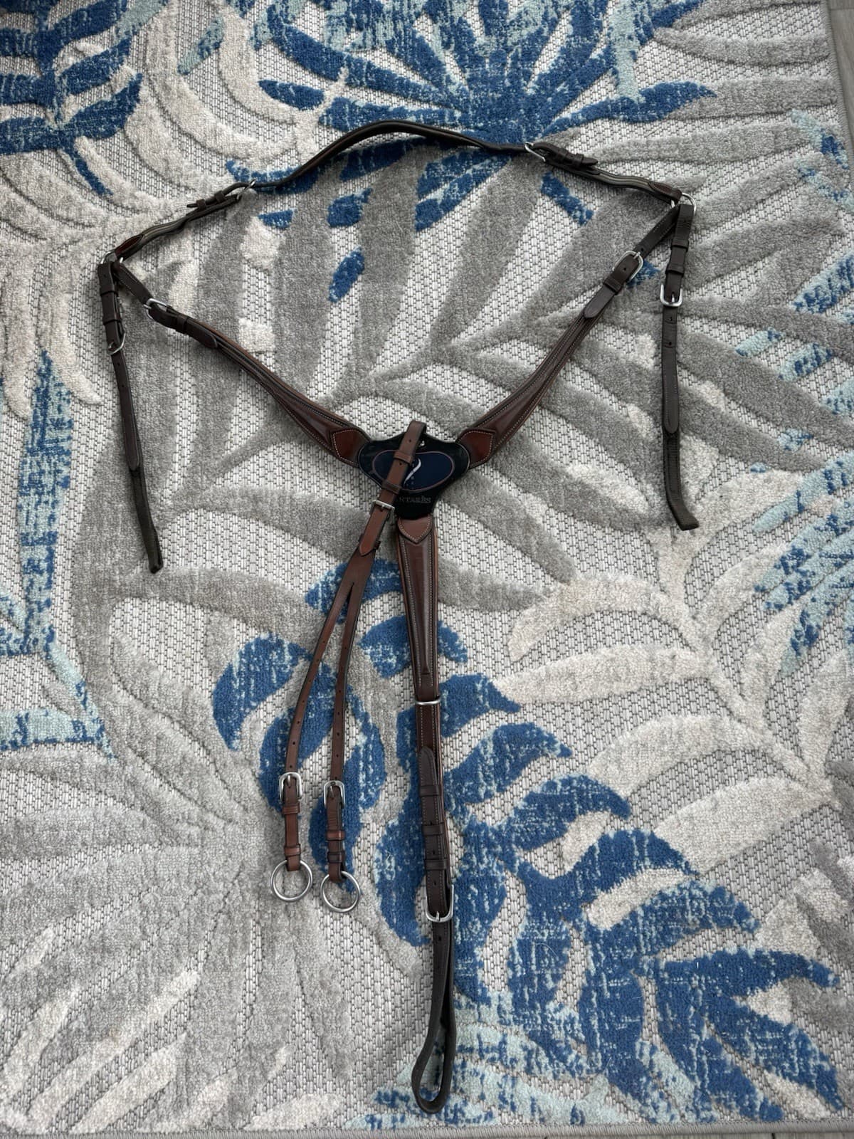 Antares Bridge Breastplate w/ Running Martingale Attachment Size 2 Brown