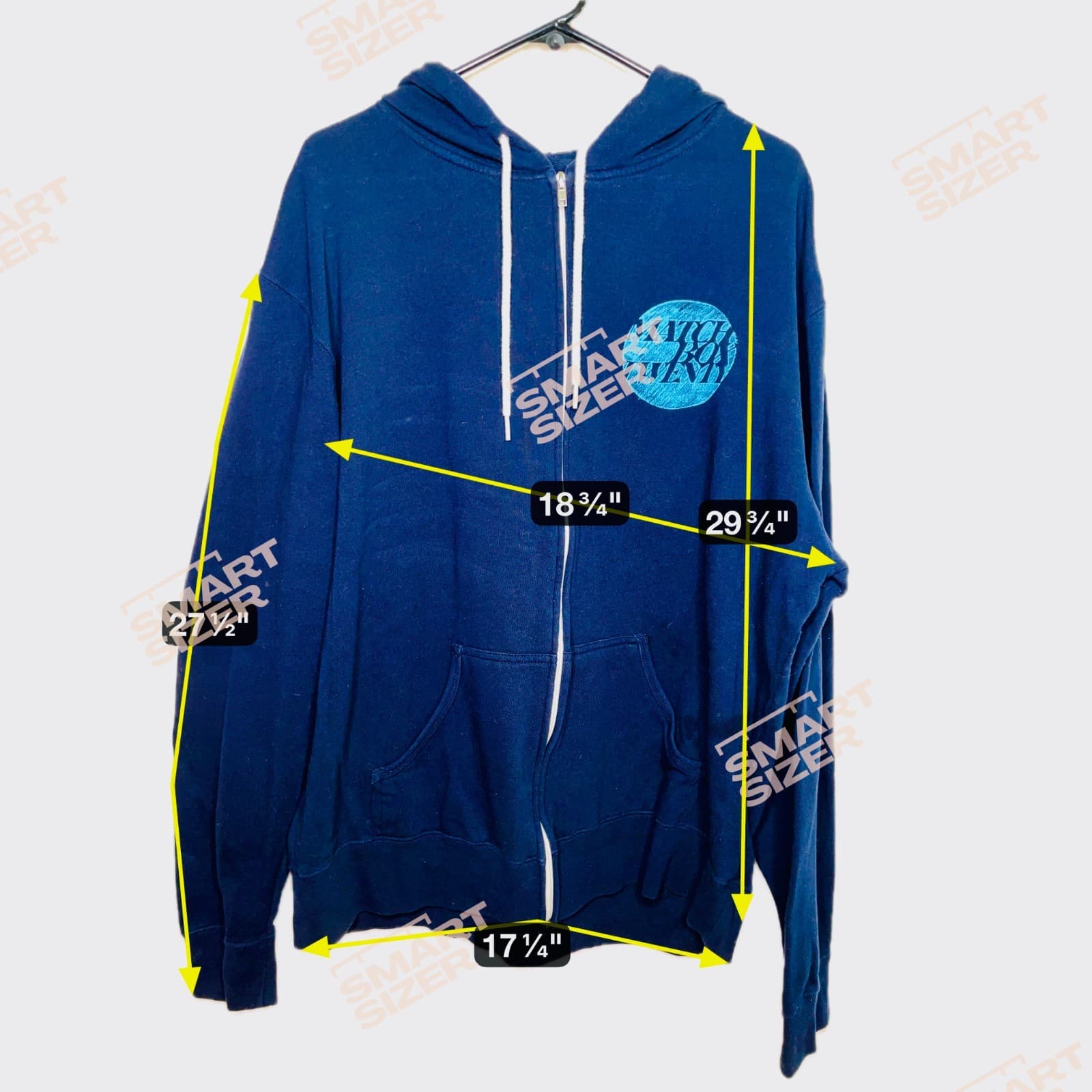 Matchbox Twenty Black Zip Up Jacket Women's Hooded Blue Logo Rob Thomas 2X 3