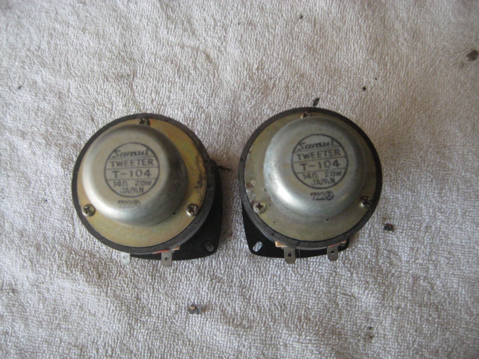 Sansui T-104 14 ohm horn tweeters for SP-2500 and others tested and working 2