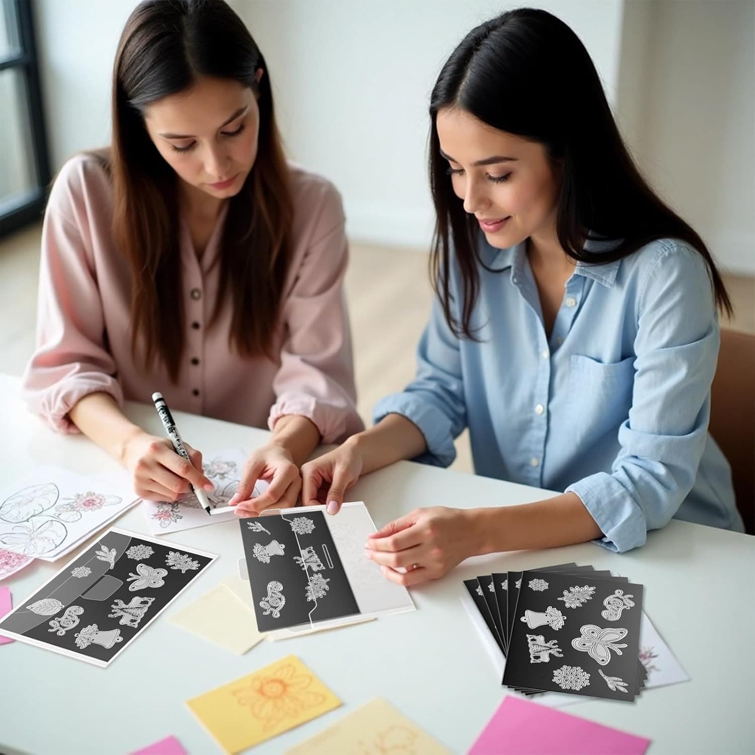 20Pcs Magnetic Sheets for Dies Storage, with Rubber Magnet Sheet, Die Cut Storag 6